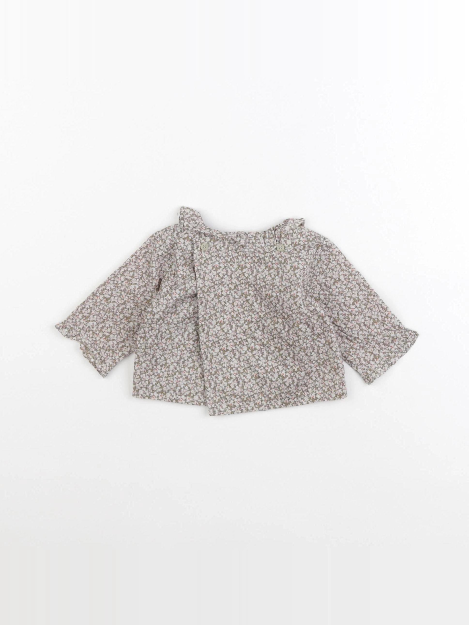 Bonpoint - blouse vert - 1 an