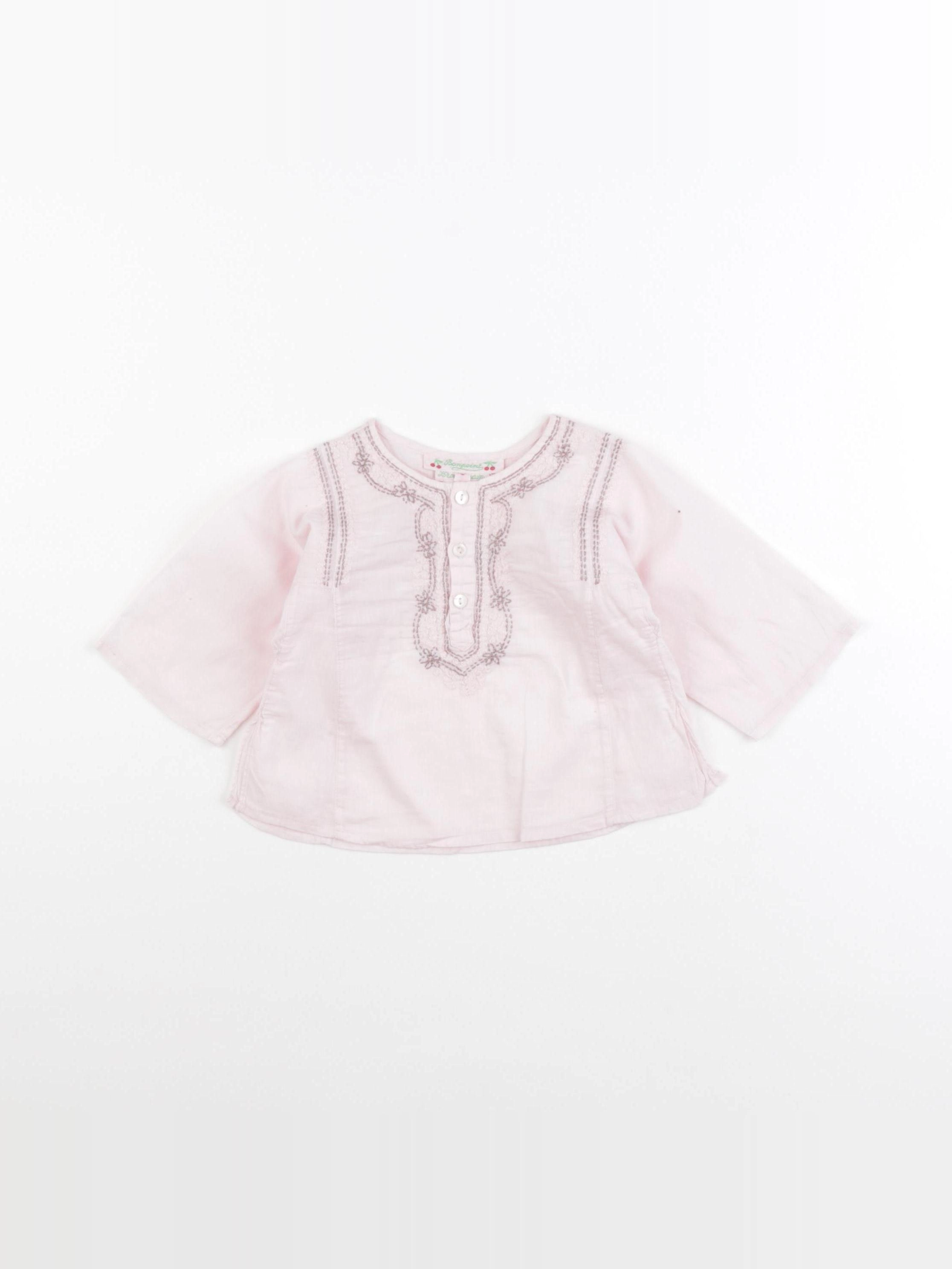 Bonpoint - blouse rose - 6 mois