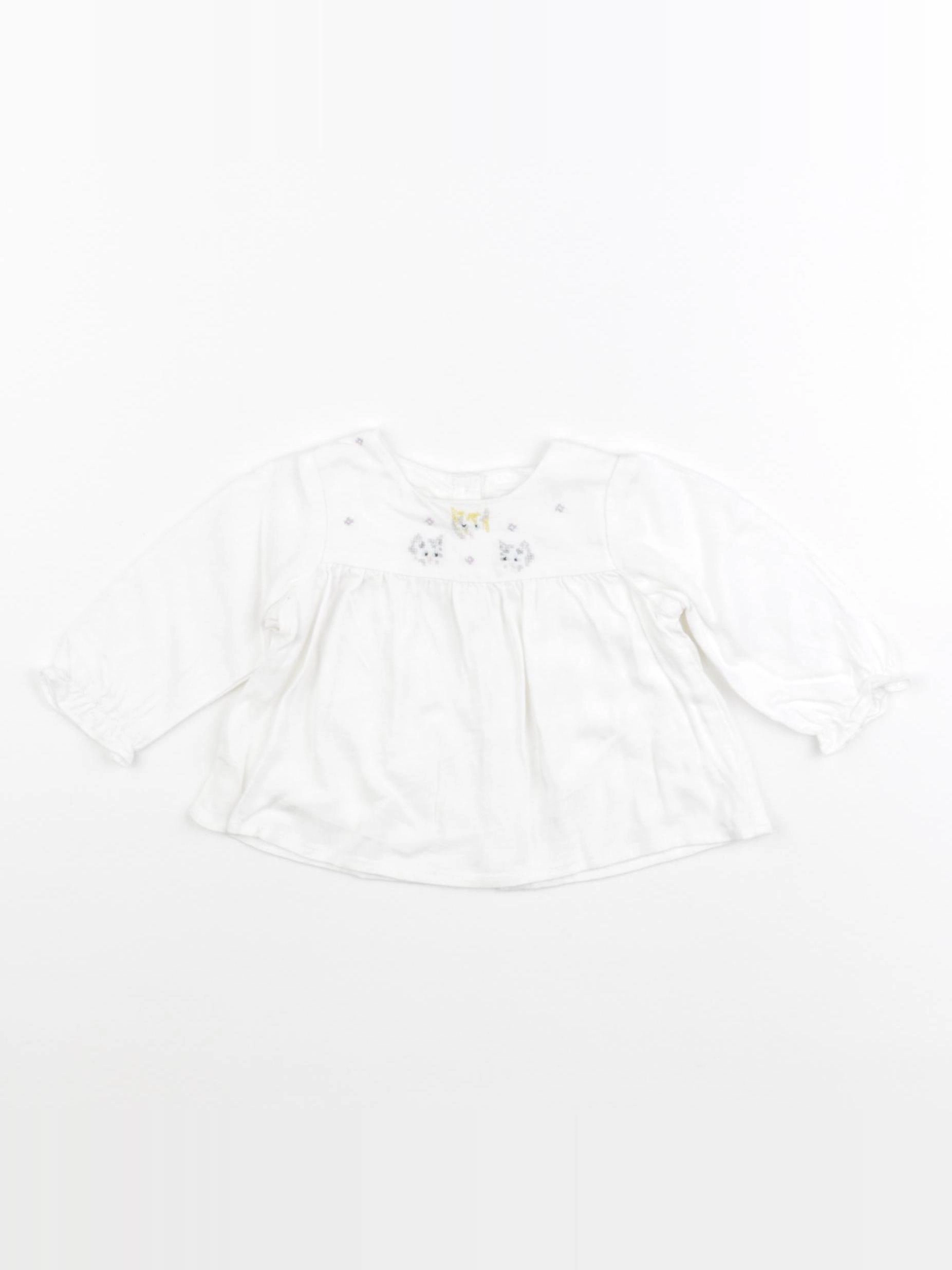 Tartine & Chocolat - blouse blanc - 3 mois