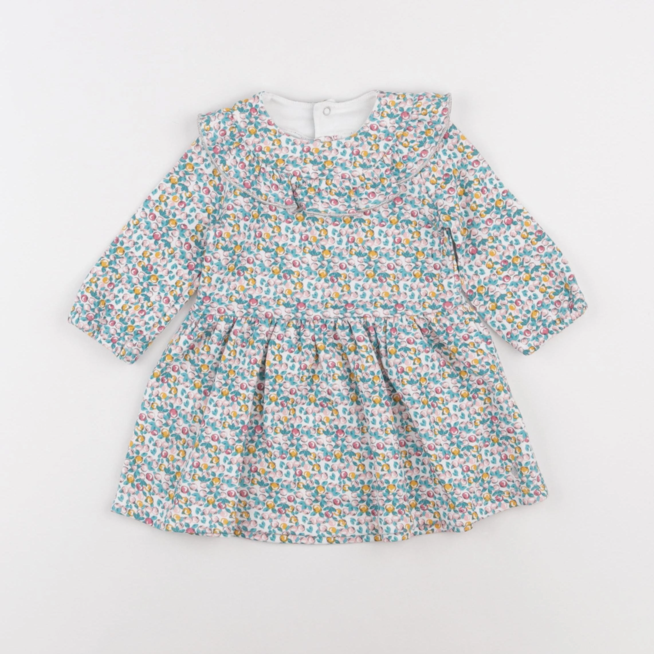 Petit Bateau - robe multicolore - 6 mois