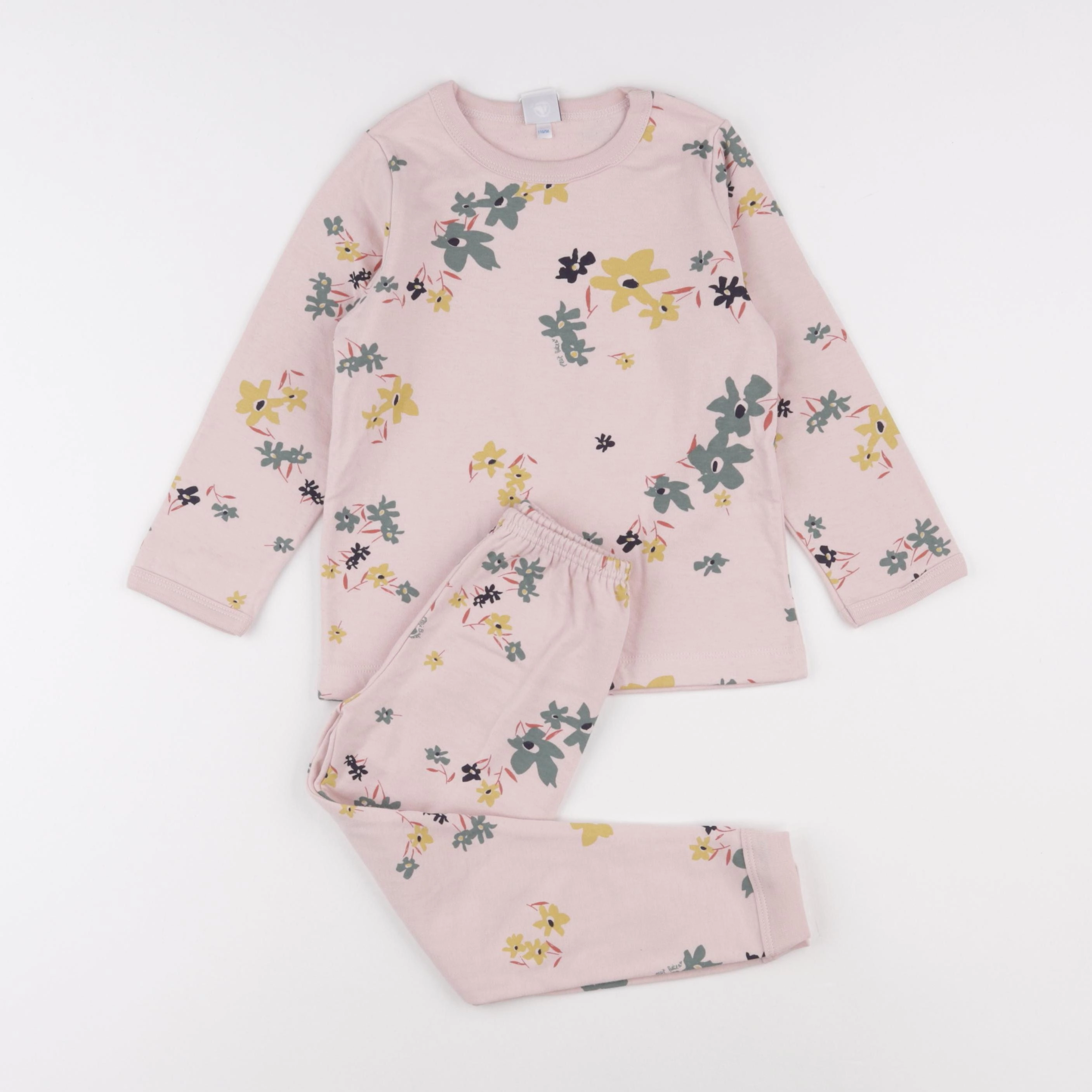 Petit Bateau - pyjama coton rose - 4 ans