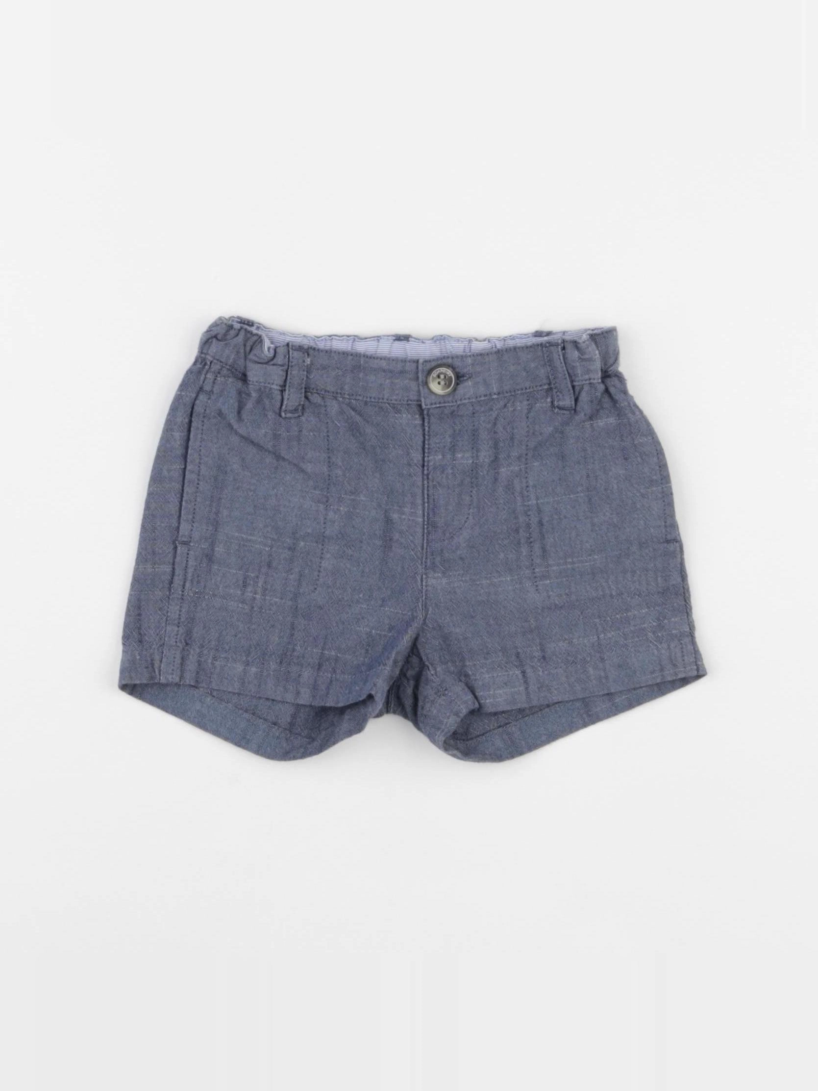 Bonpoint - short bleu - 6 mois