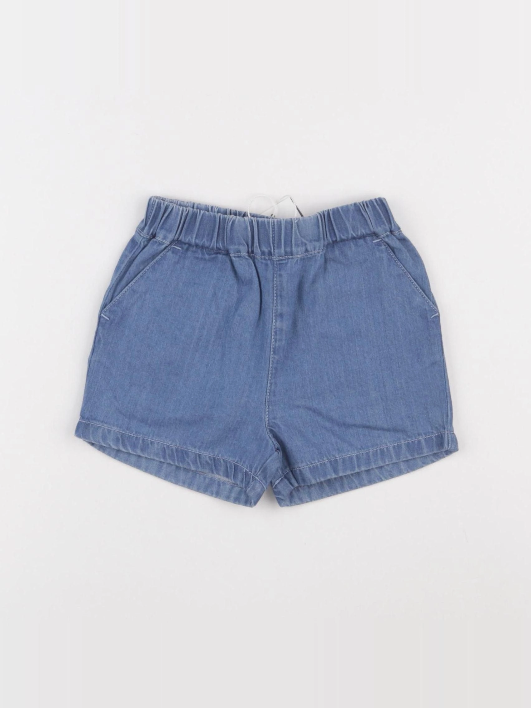 Petit Bateau - short bleu - 18 mois