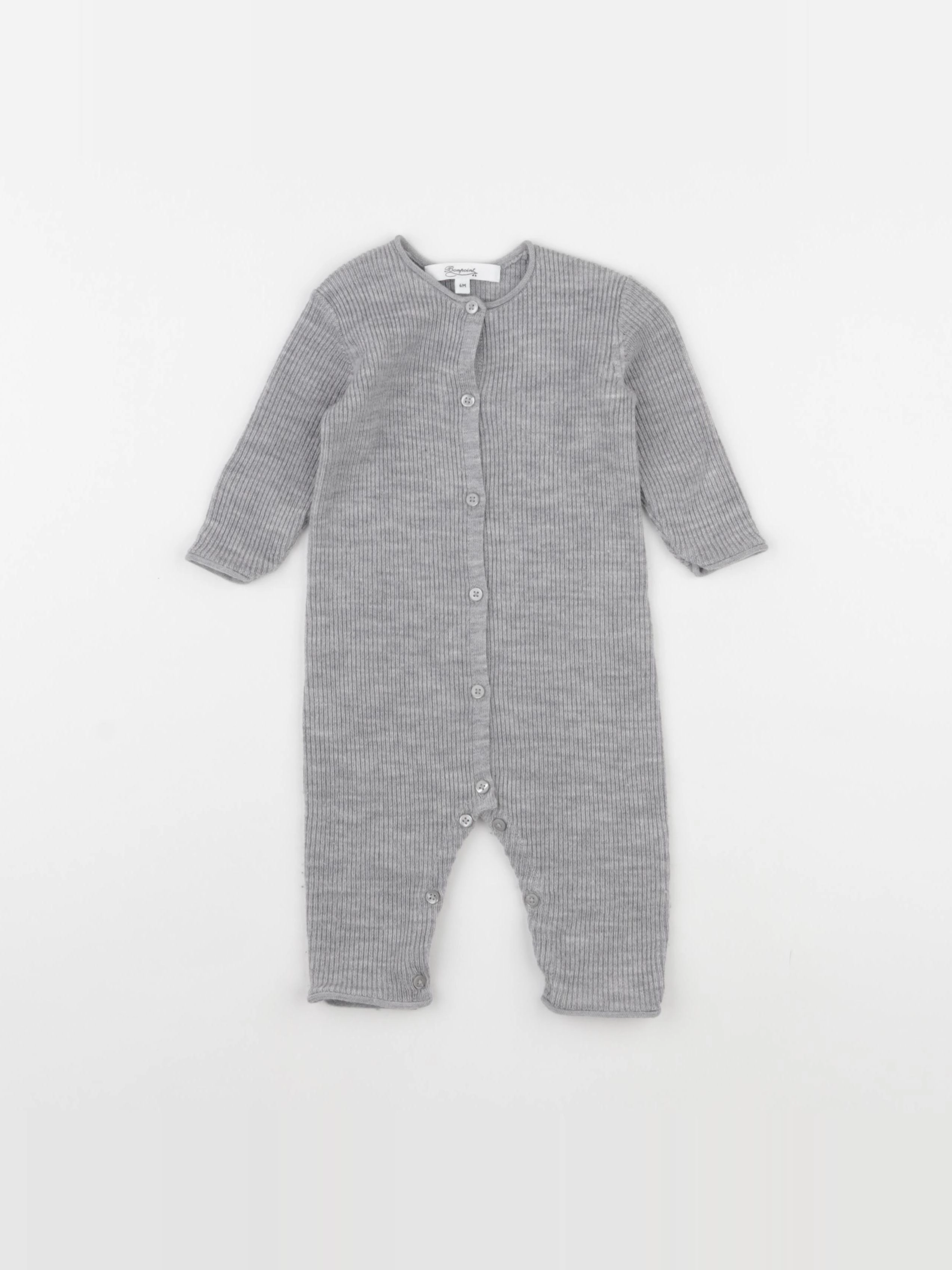 Bonpoint - combinaison gris - 6 mois