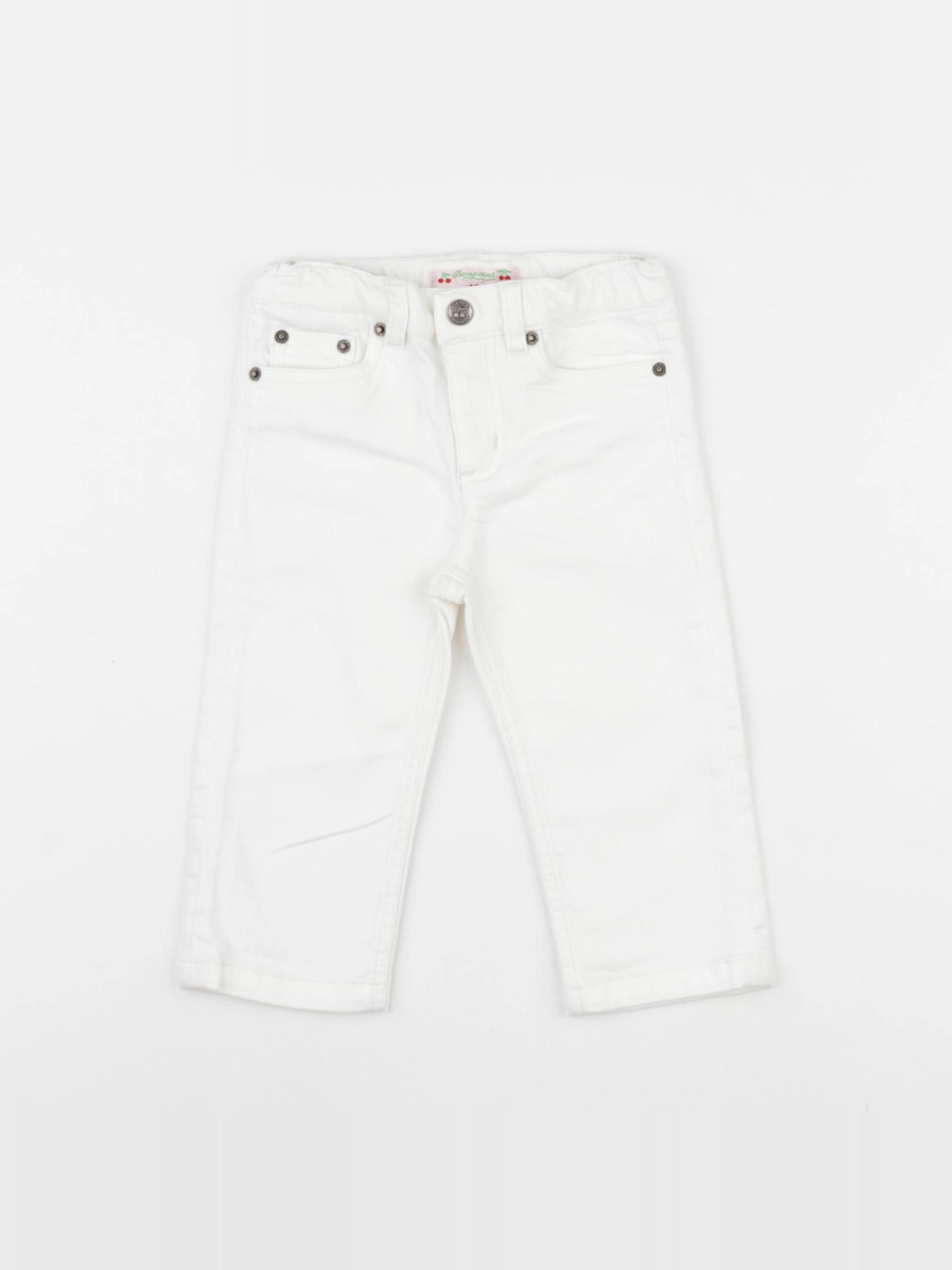 Bonpoint - pantalon blanc - 12 mois