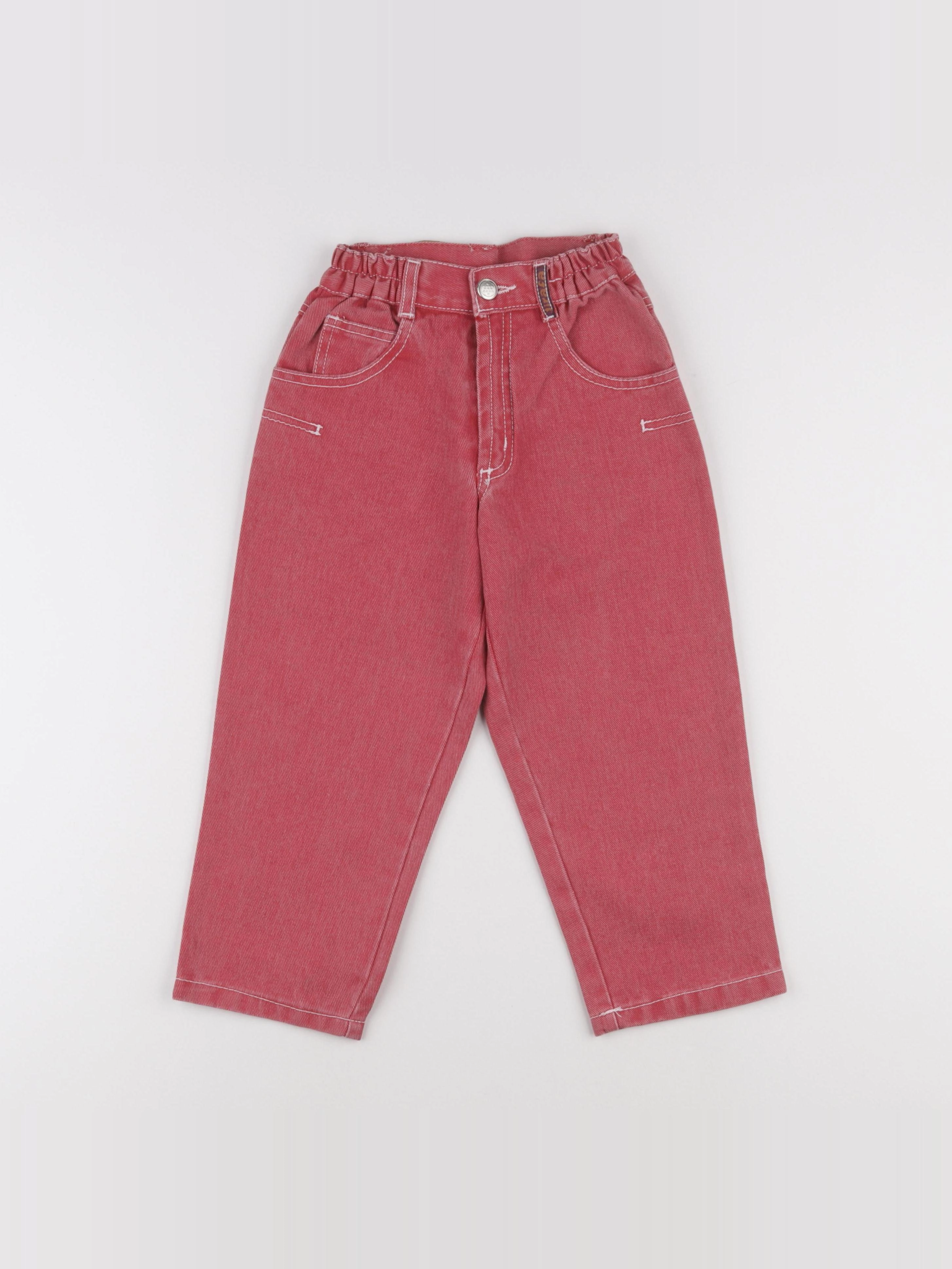 Vintage - jean rouge - 6 ans