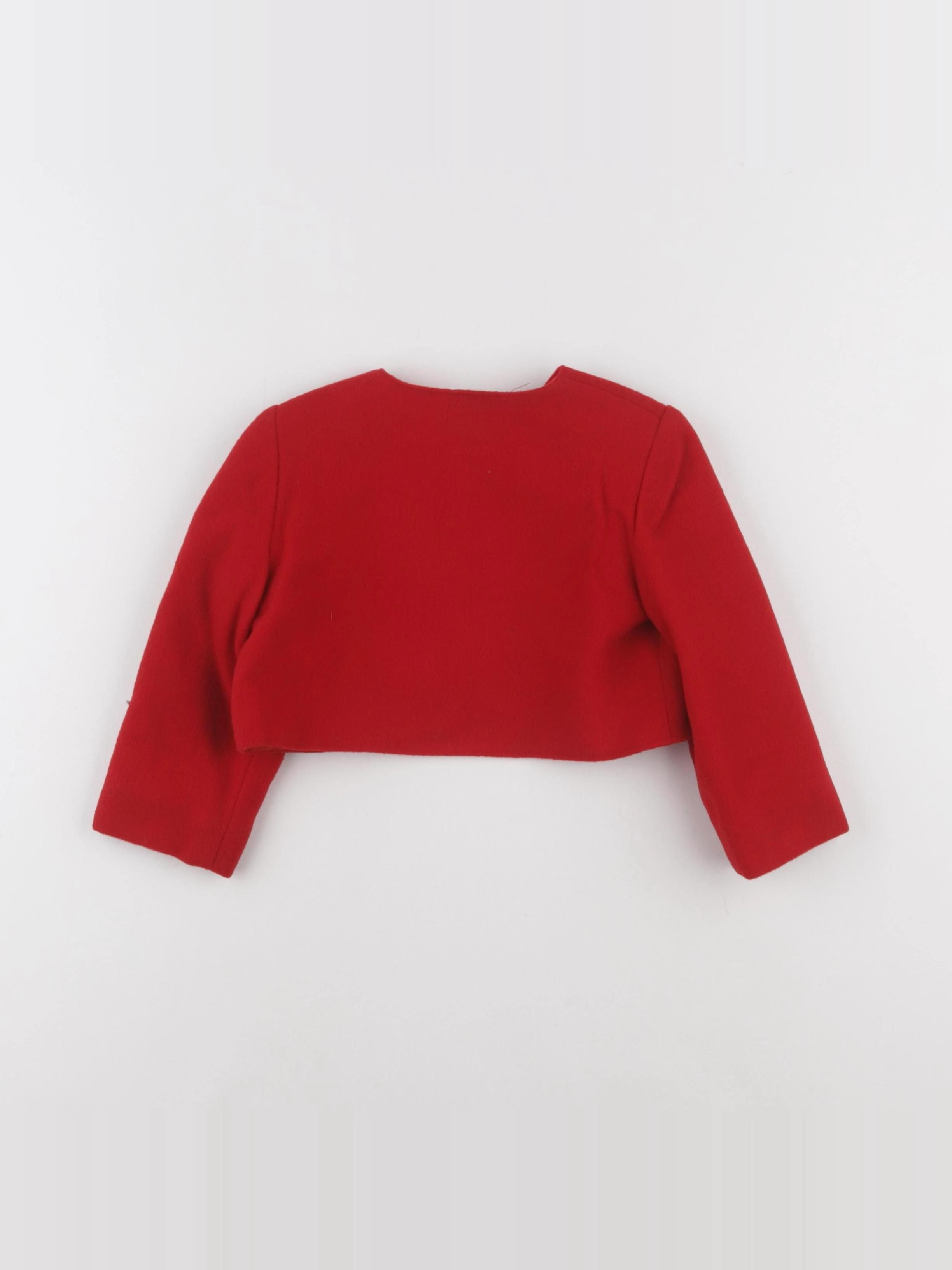 Vintage - veste rouge - 12/18 mois