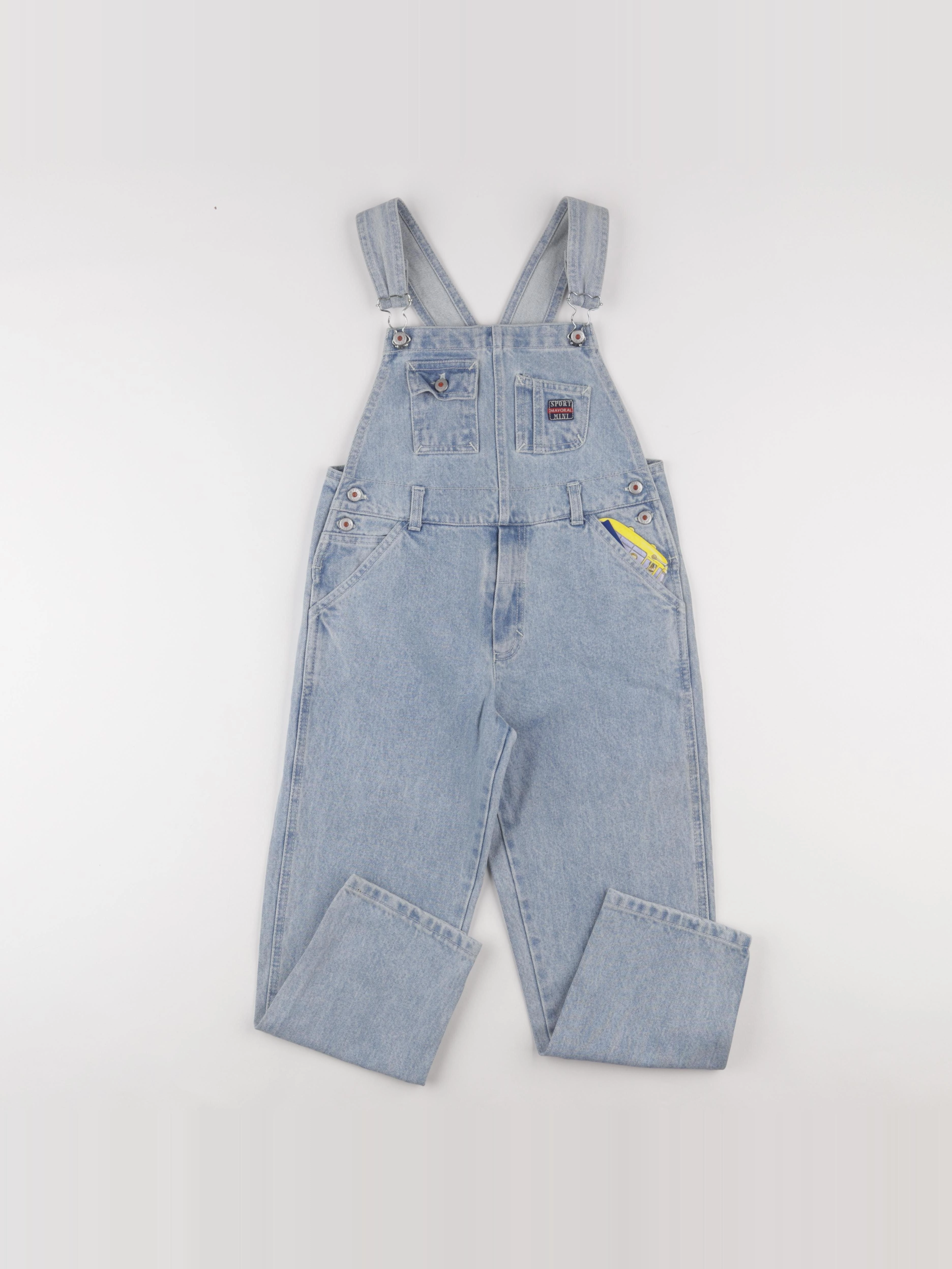 Vintage - salopette bleu - 7 ans