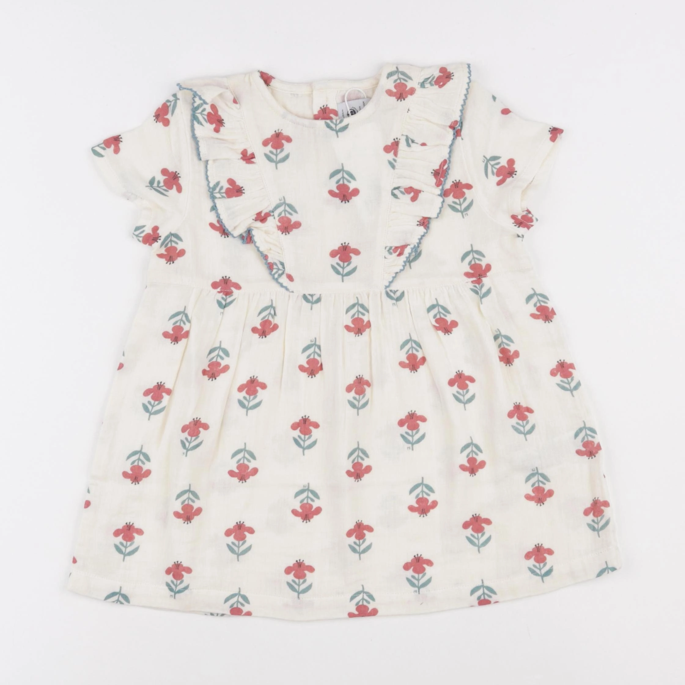 Petit Bateau - robe beige - 36 mois