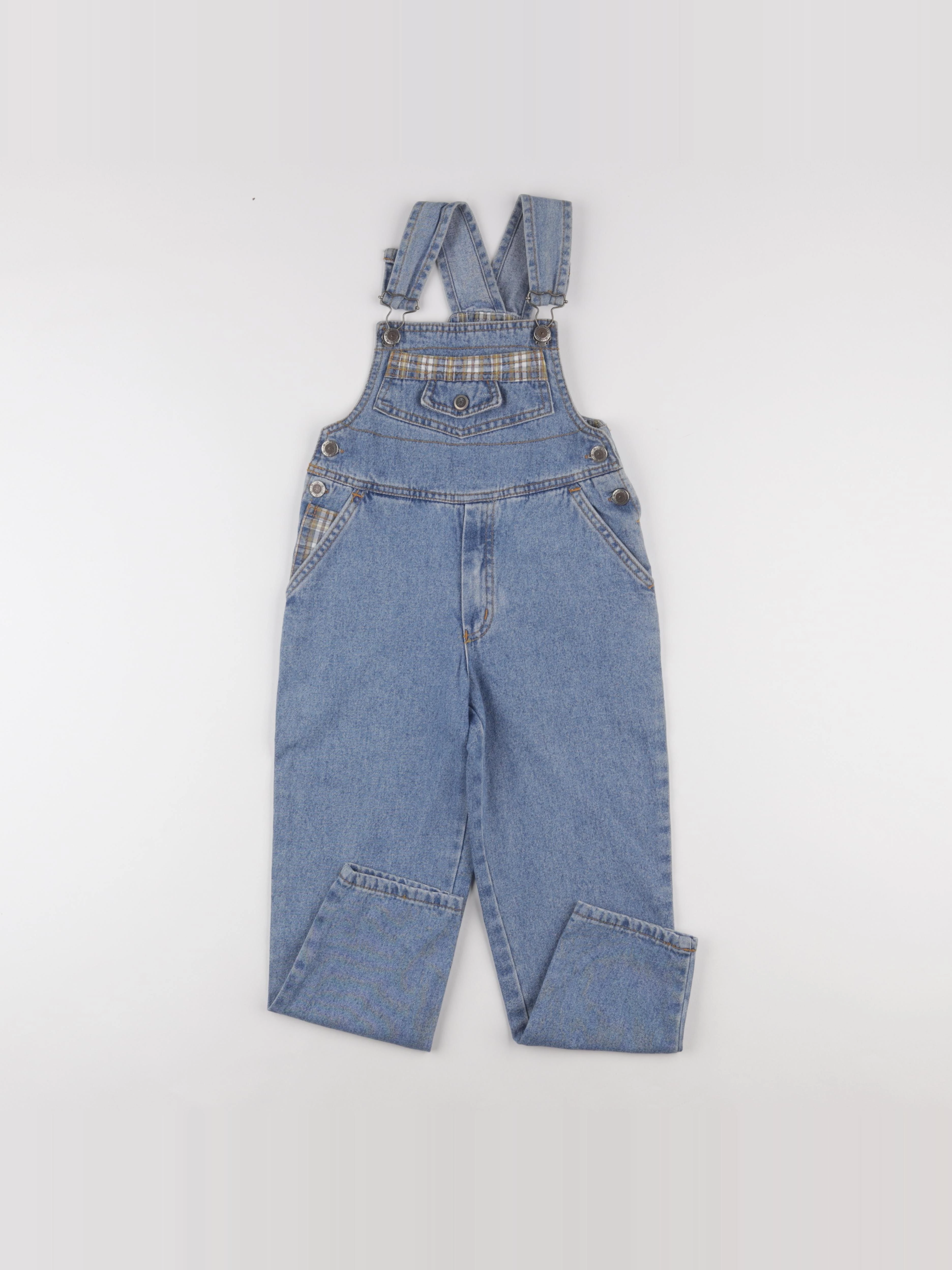 Vintage - salopette bleu - 7 ans