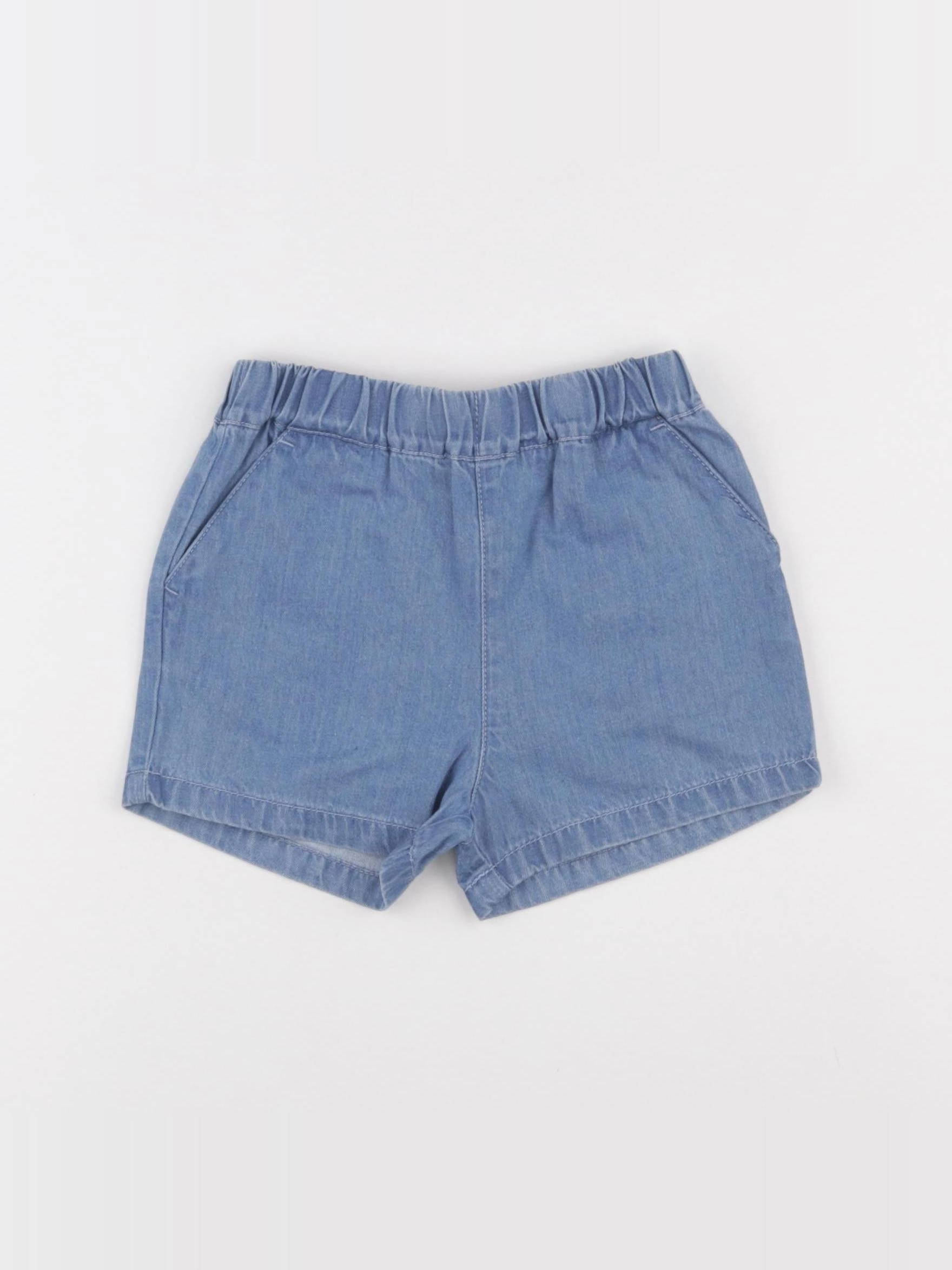 Petit Bateau - short bleu - 24 mois