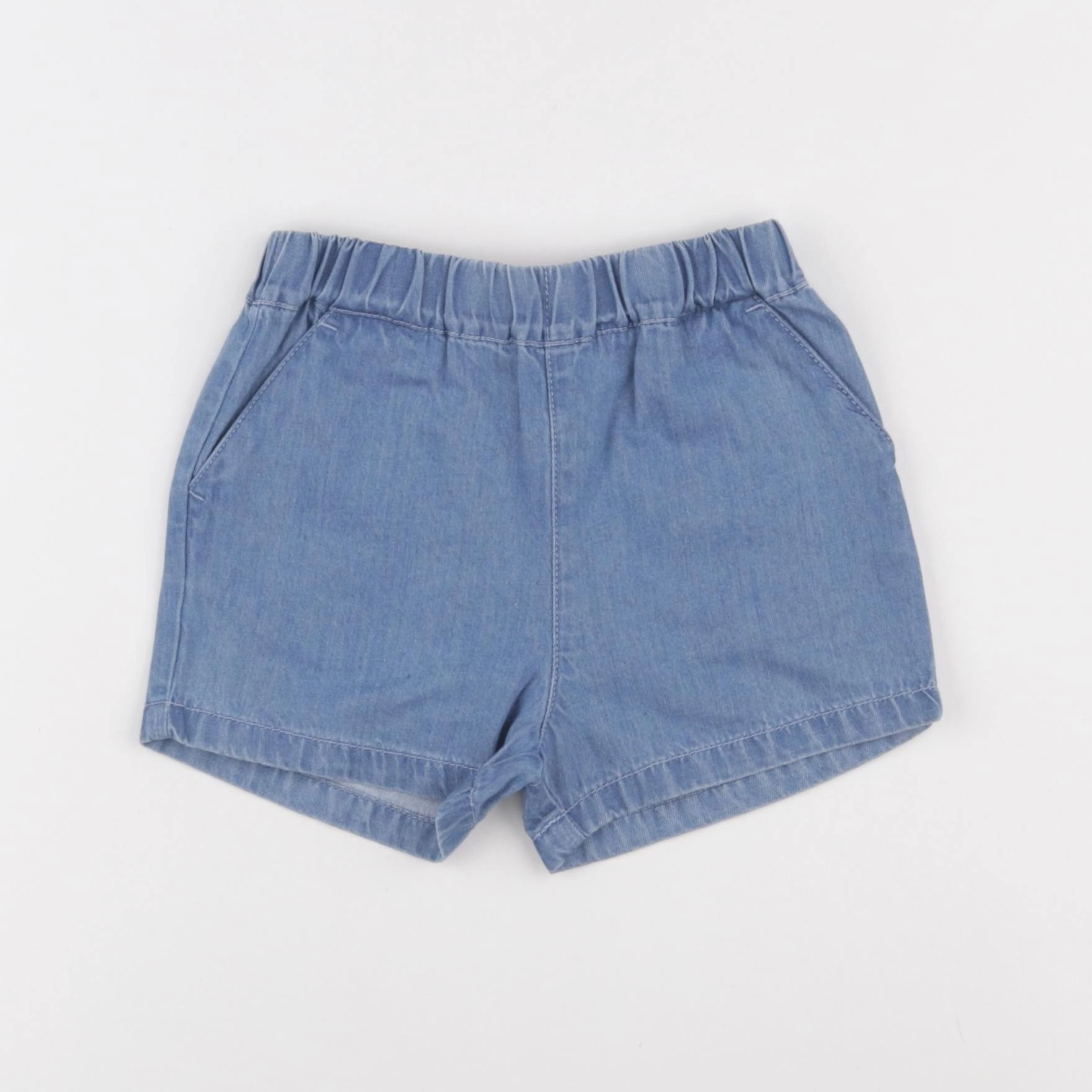 Petit Bateau - short bleu - 24 mois