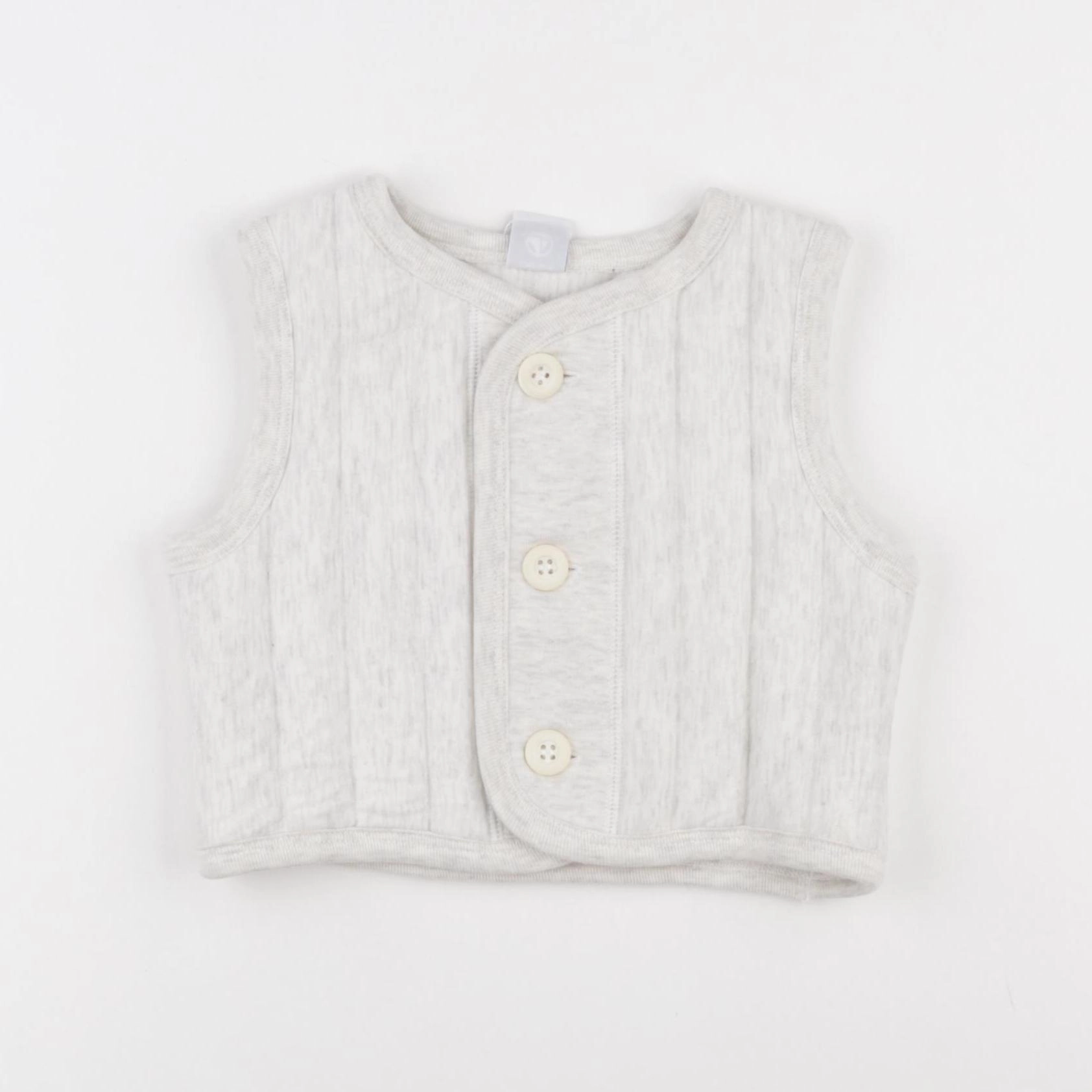 Petit Bateau - gilet gris - 12 mois