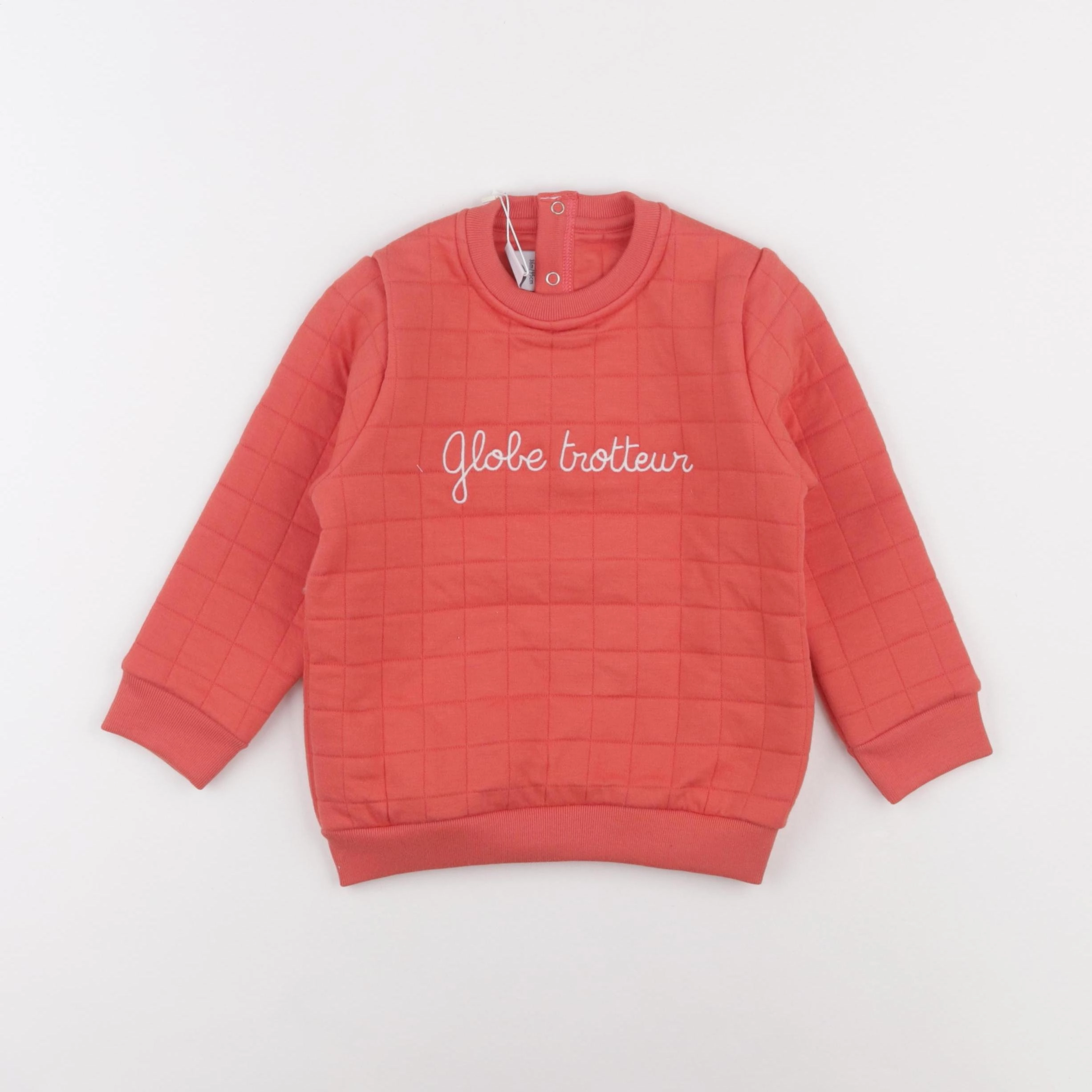 Petit Bateau - sweat rouge - 12 mois