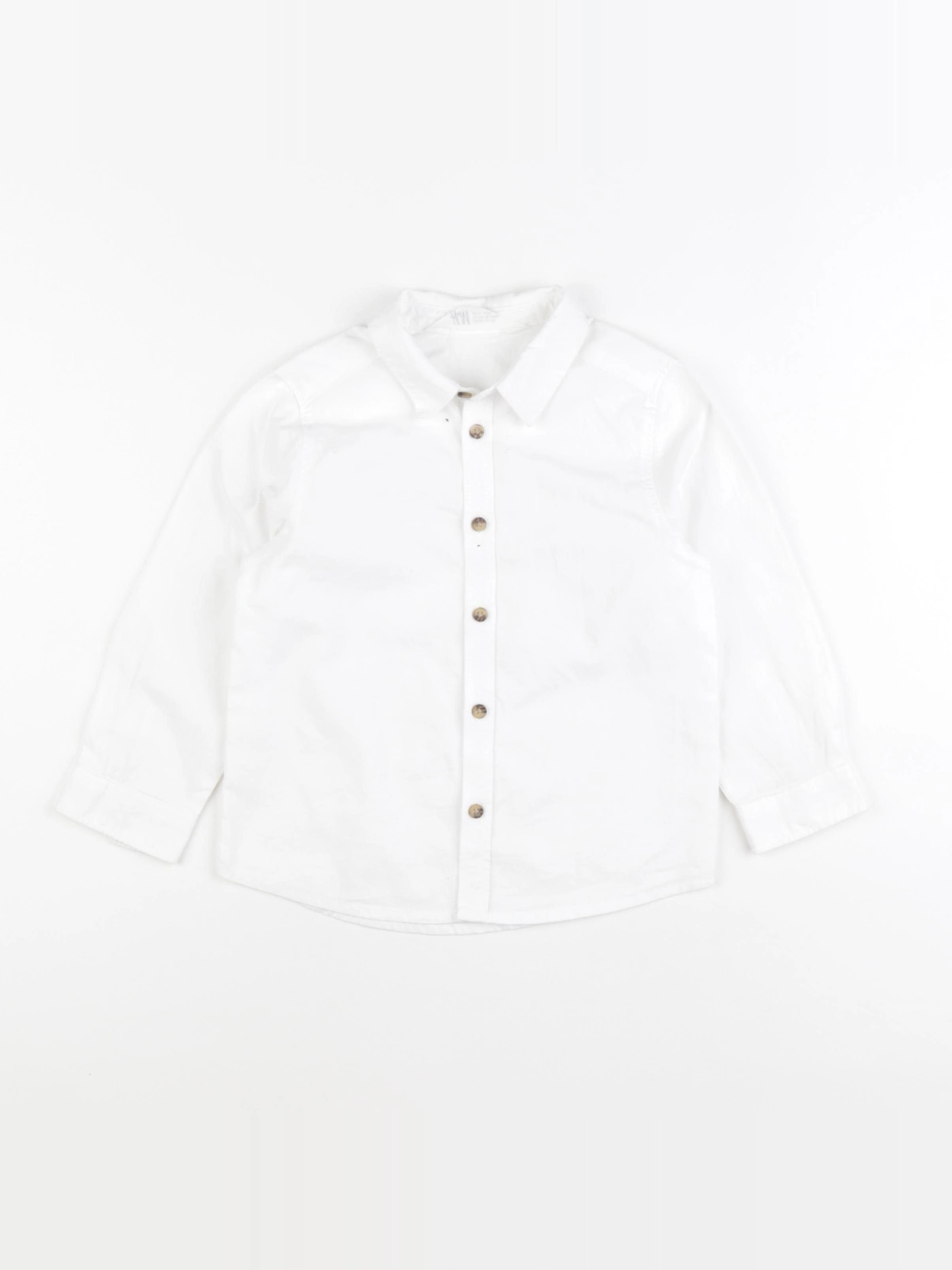 H&M - chemise blanc - 3/4 ans