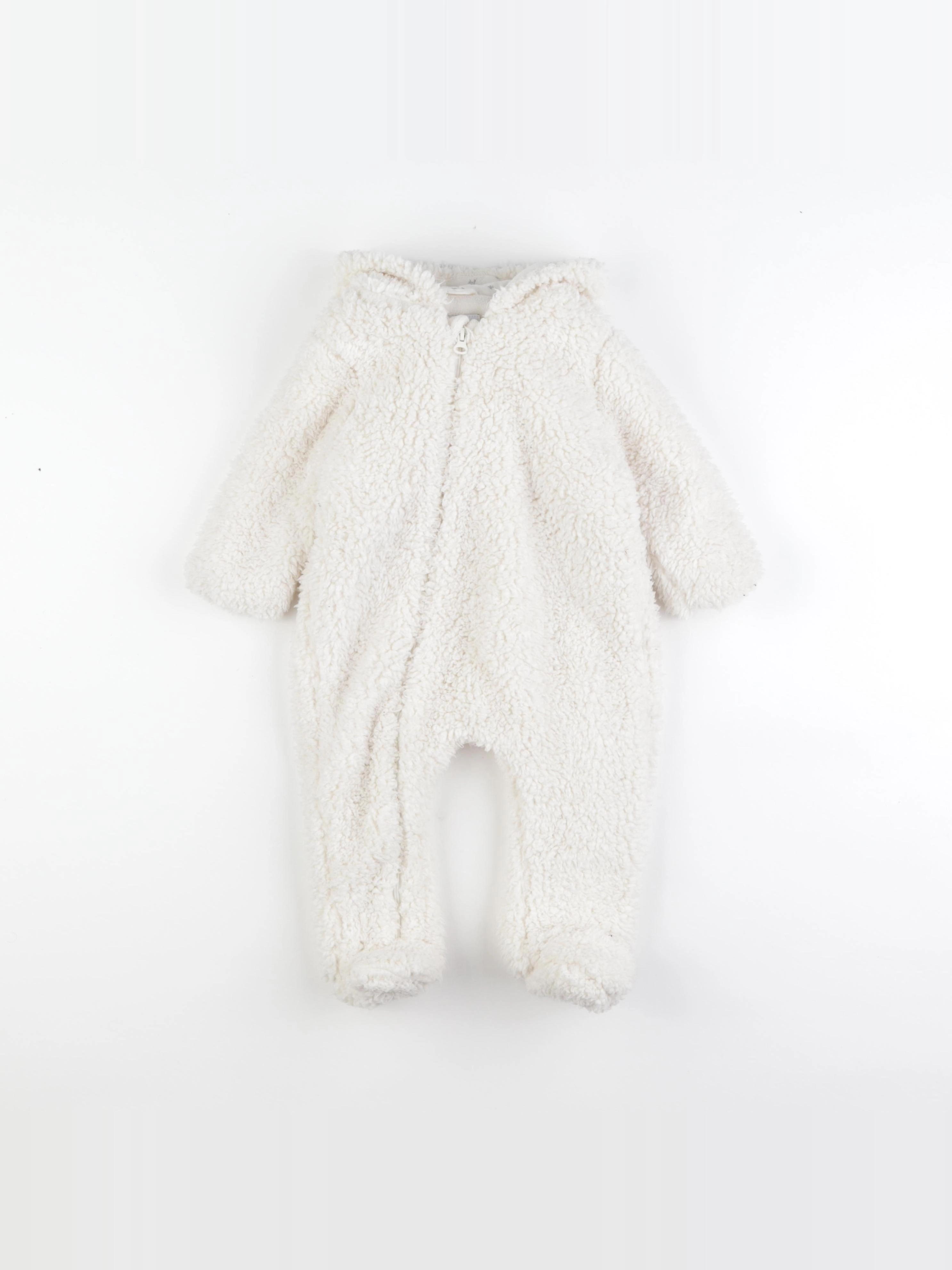 Zara - combi-pilote blanc - 6/9 mois