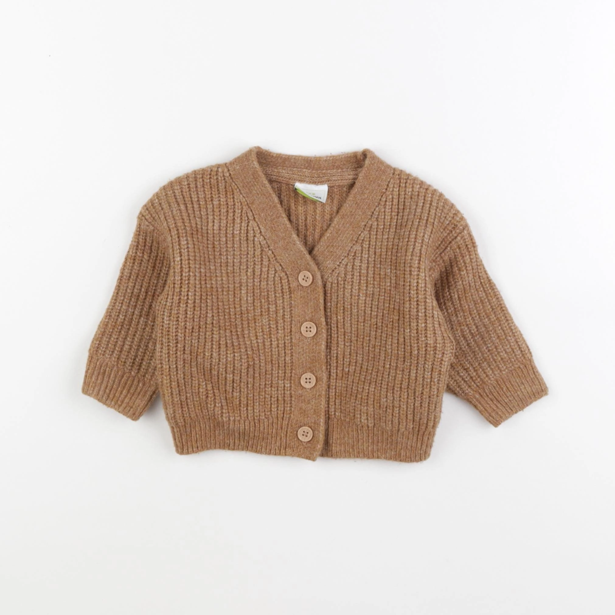 Tape à l'oeil - gilet marron - 3 mois