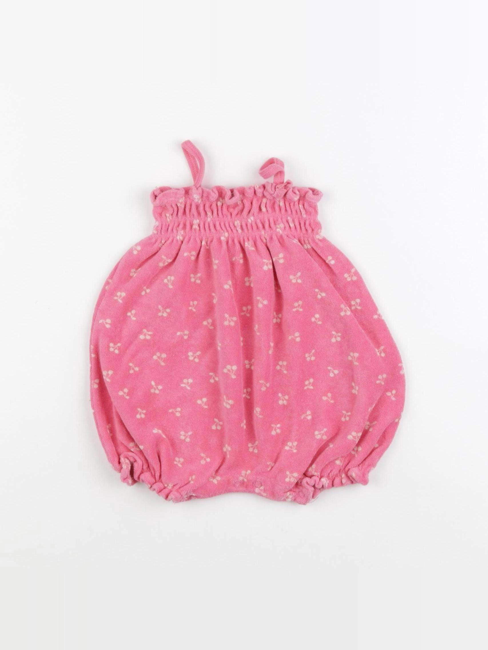 Petit Bateau - combinaison rose - 6 mois