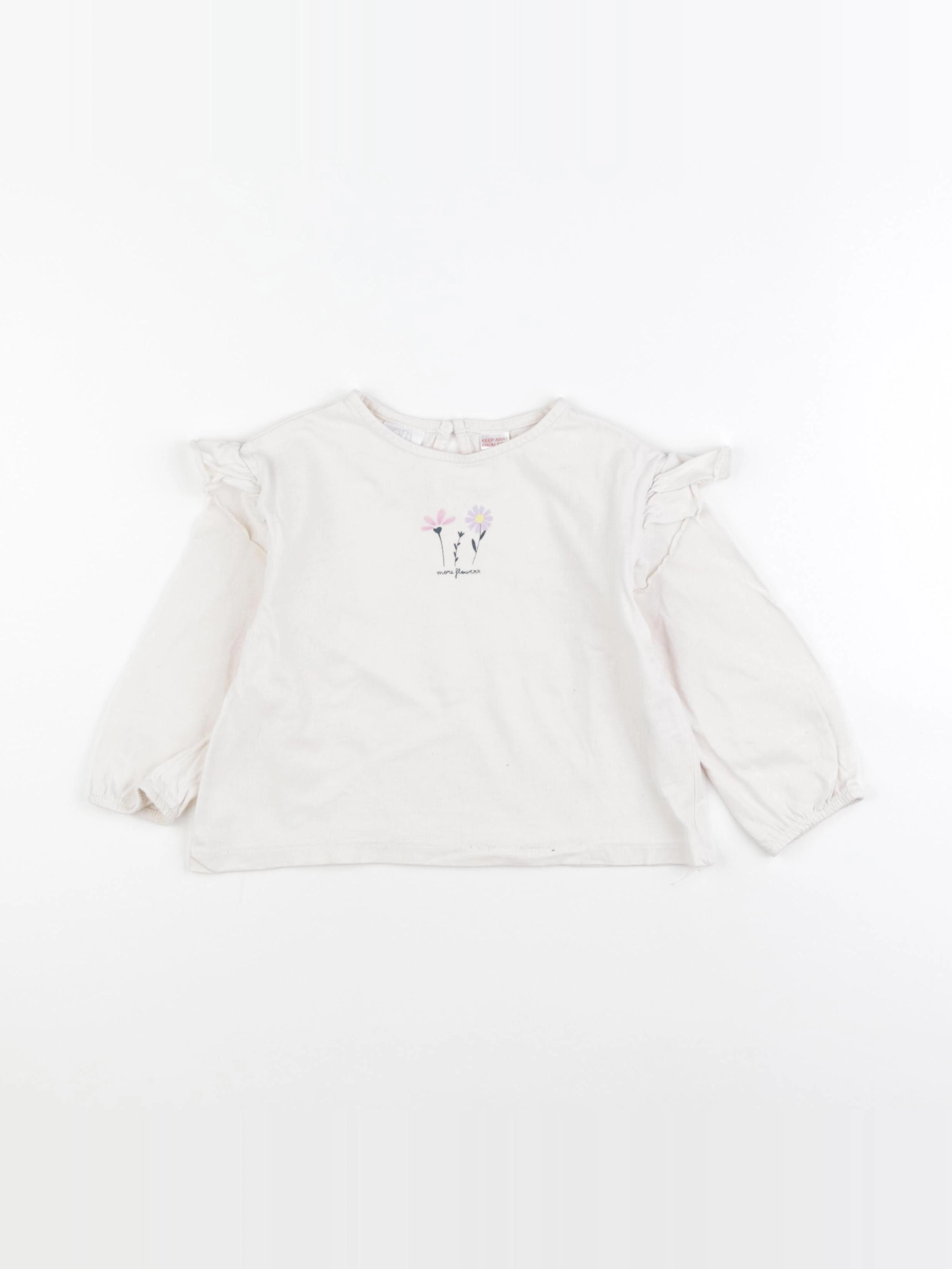 Zara - tee-shirt blanc - 2/3 ans