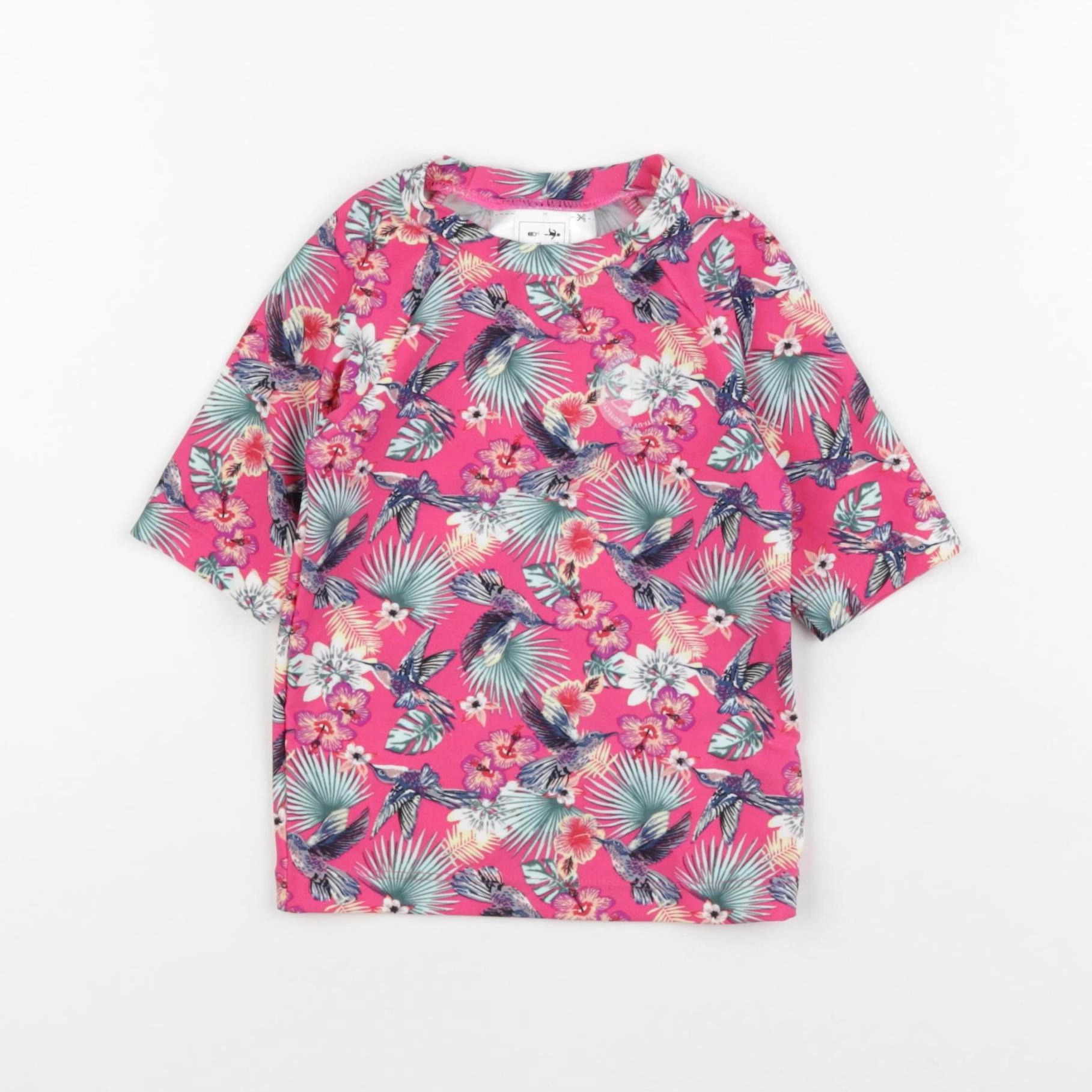 Monoprix - tee-shirt de bain rose - 3/4 ans