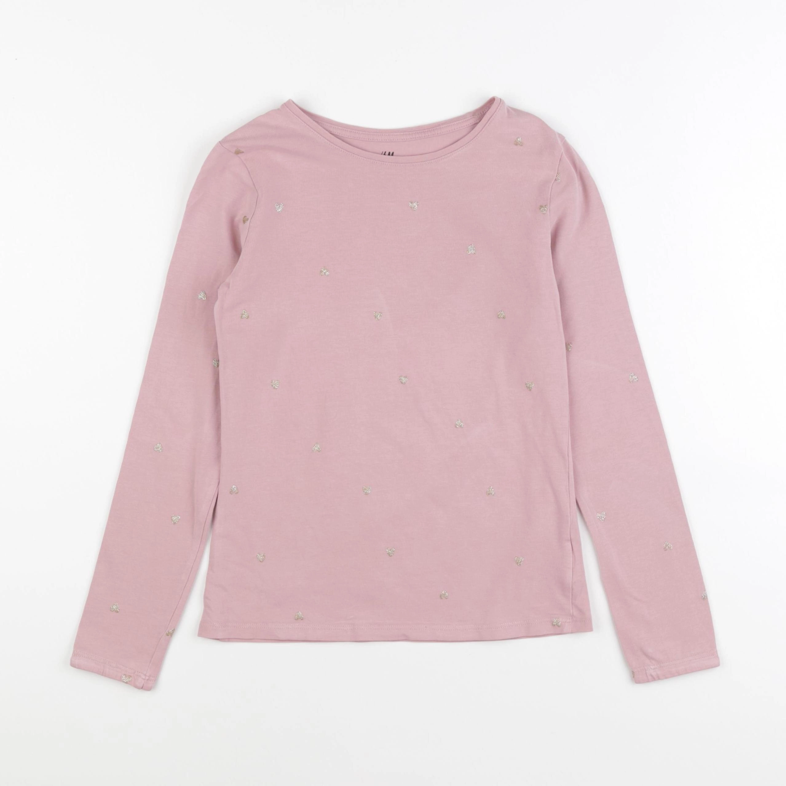 H&M - tee-shirt rose - 8/10 ans