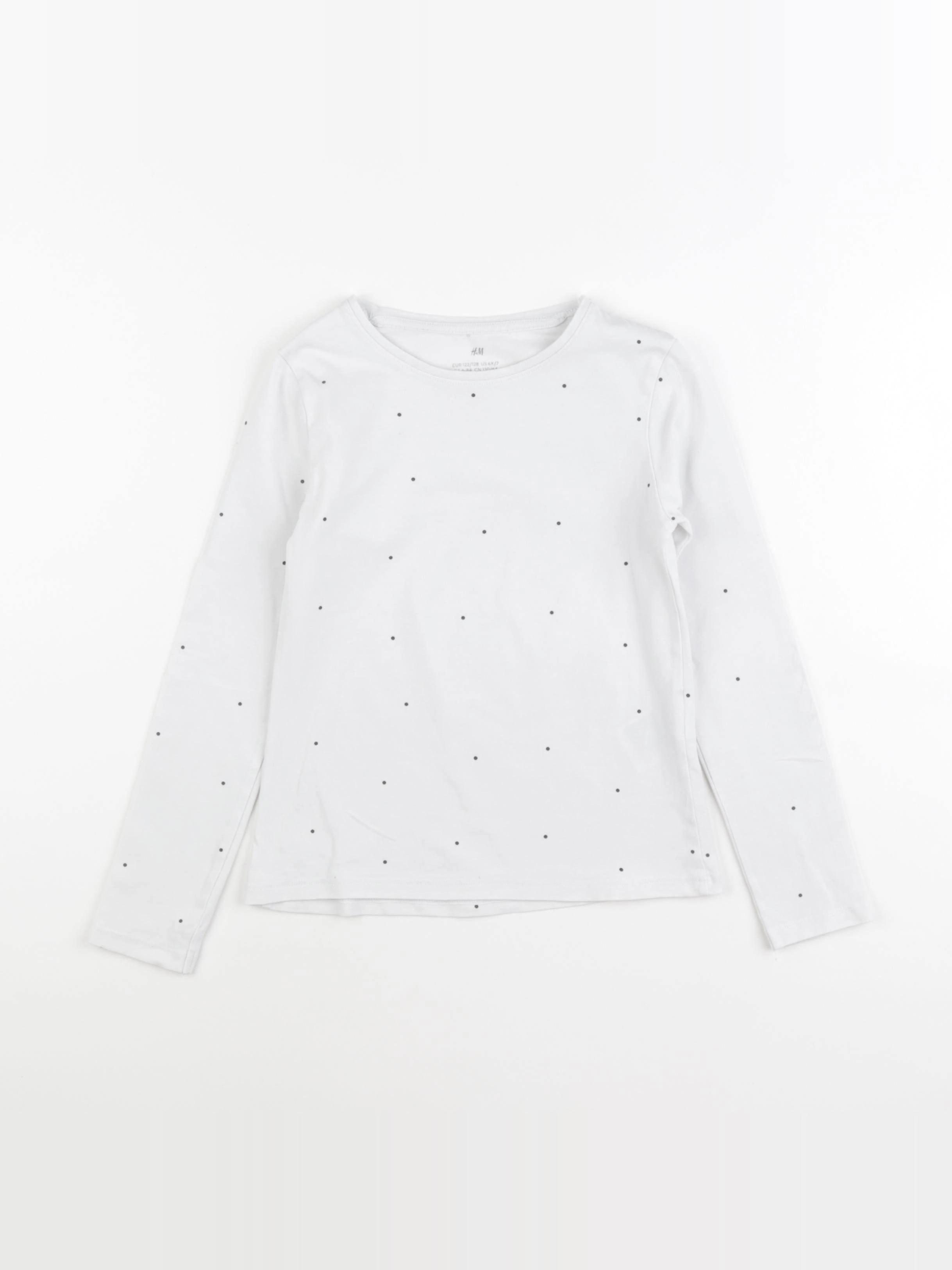 H&M - tee-shirt blanc - 6/7 ans