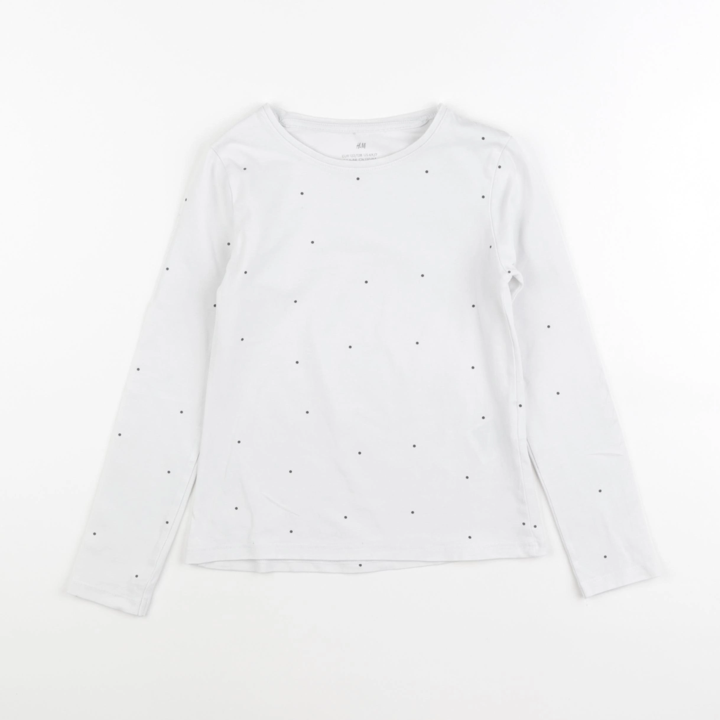 H&M - tee-shirt blanc - 6/7 ans
