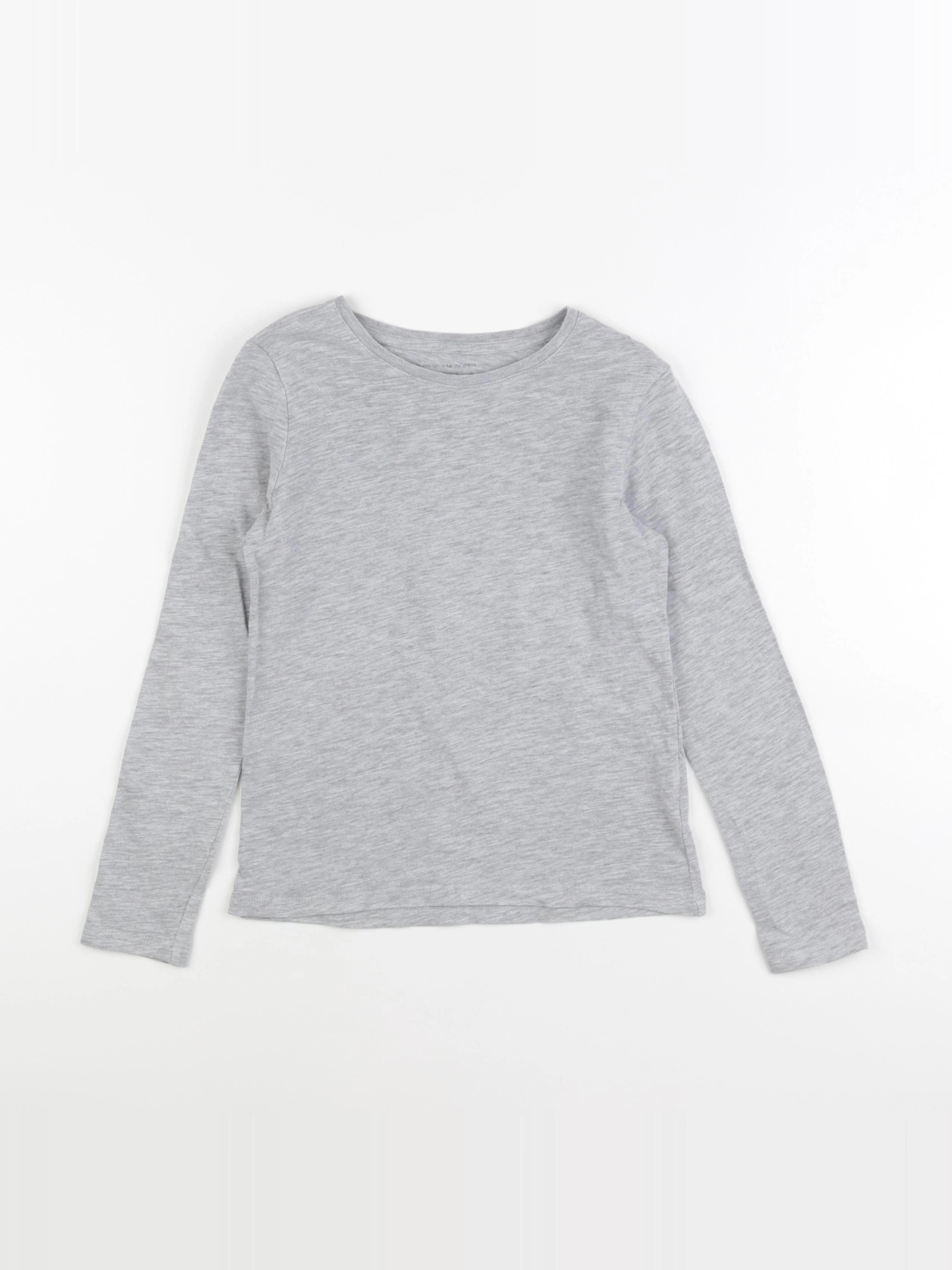 Monoprix - tee-shirt gris - 8 ans