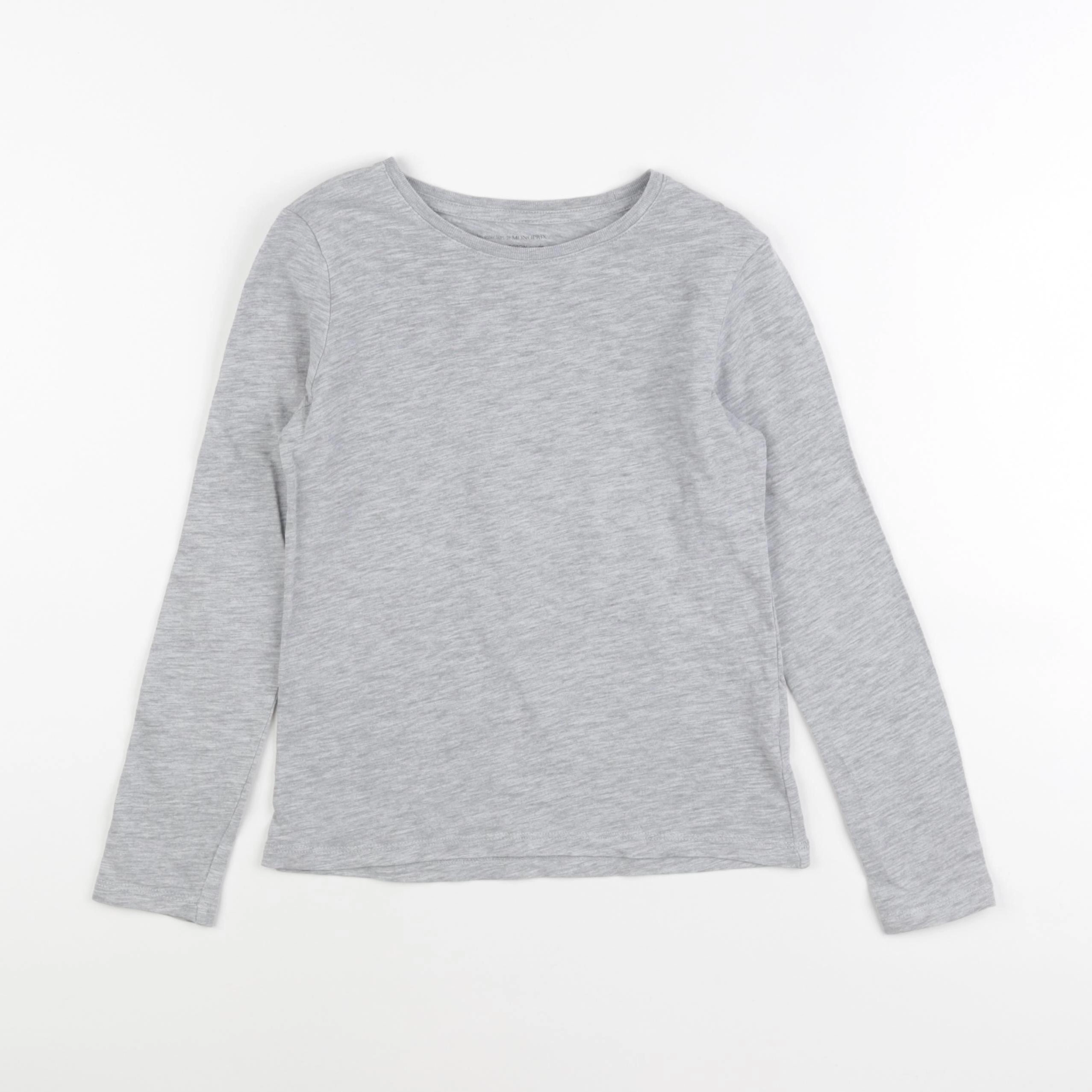Monoprix - tee-shirt gris - 8 ans