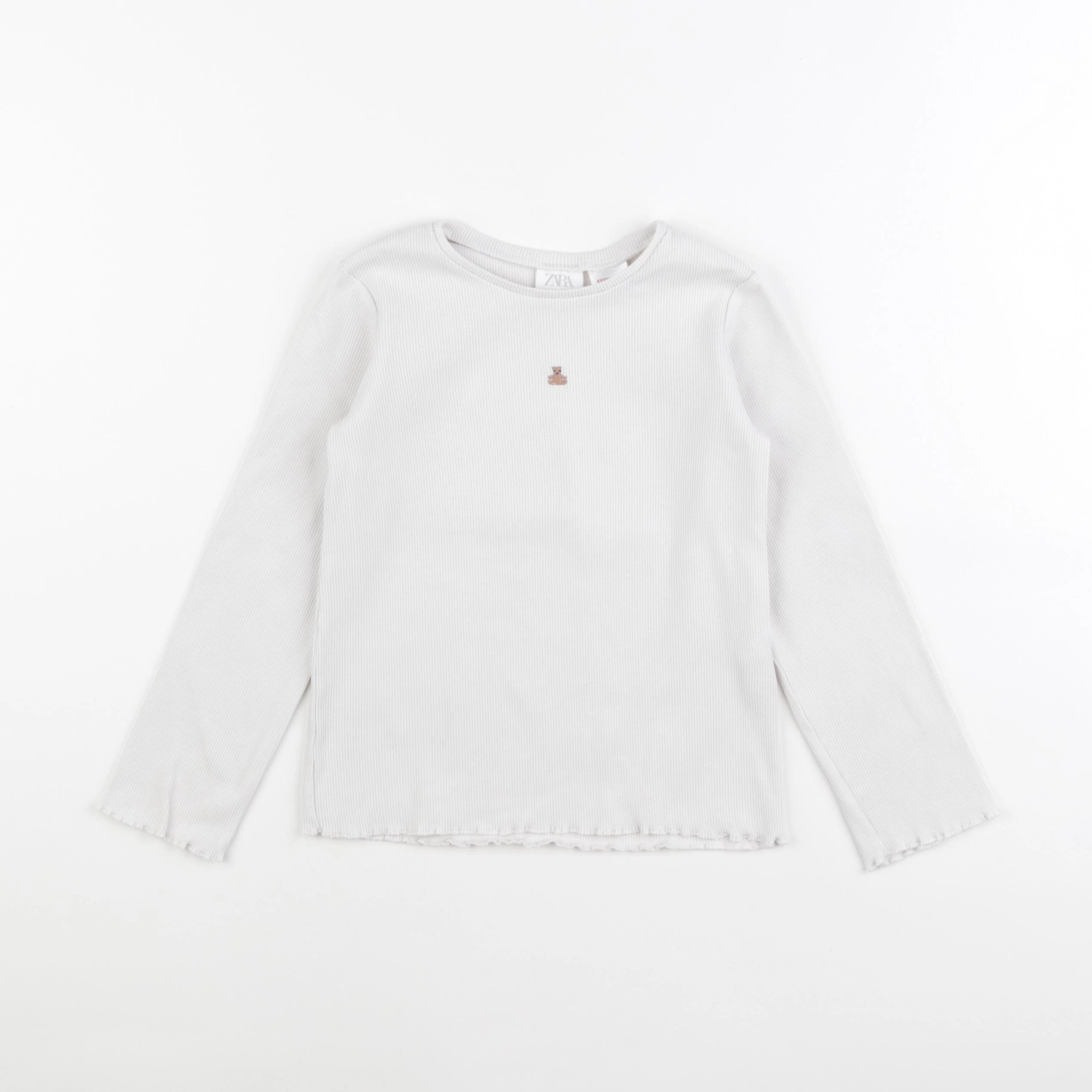 Zara - tee-shirt blanc - 4/5 ans