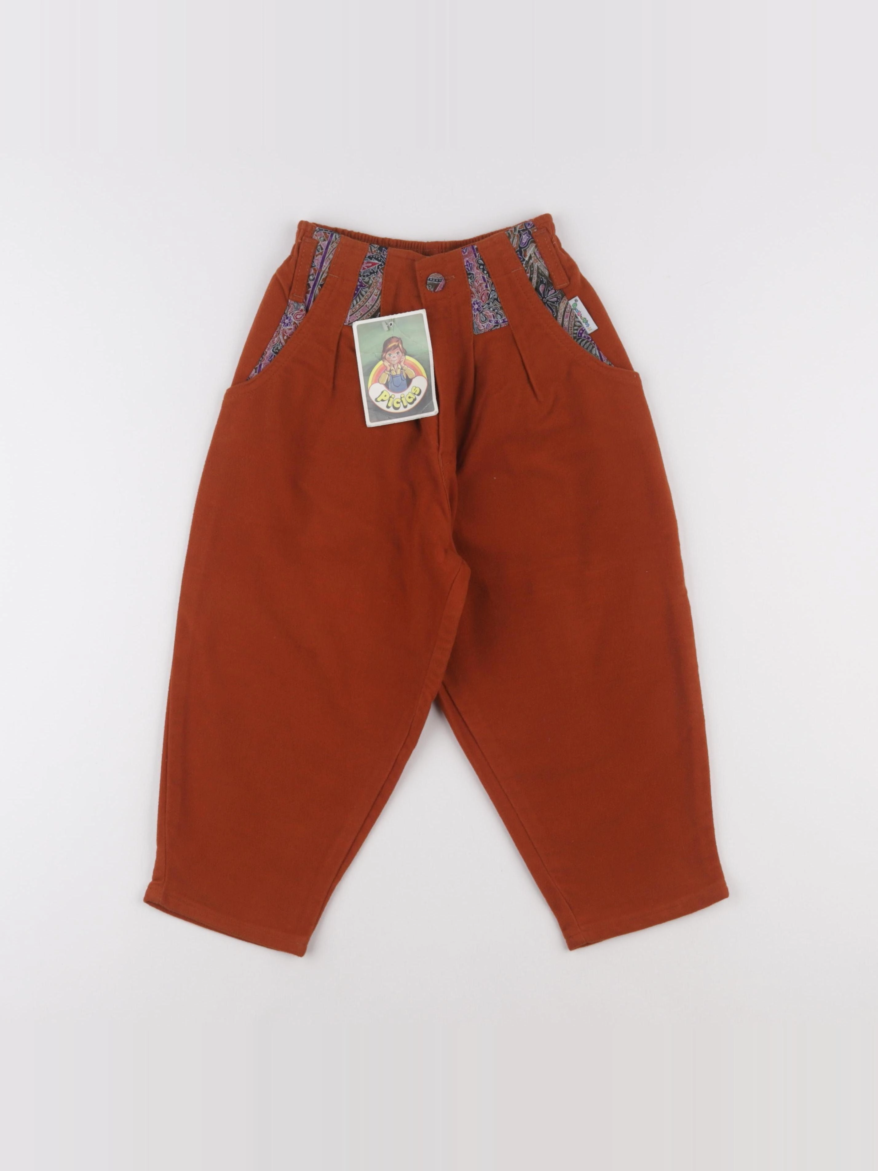 Vintage - pantalon orange - 3 ans