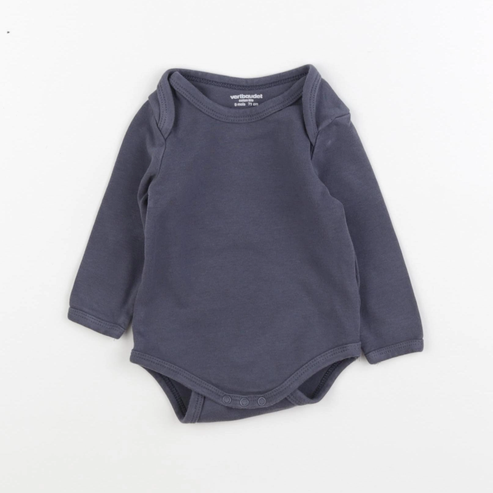 Vertbaudet - body bleu - 9 mois