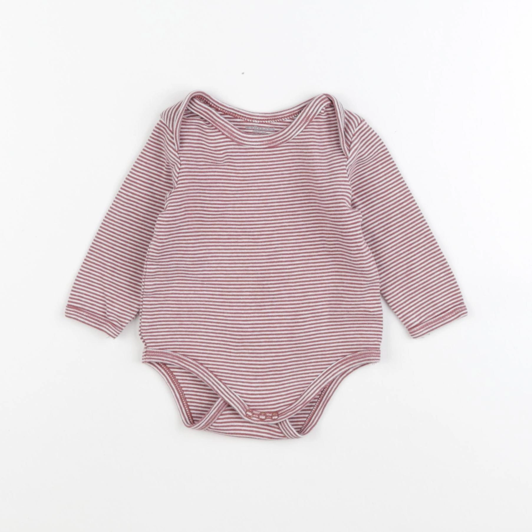 Vertbaudet - body rouge - 9 mois