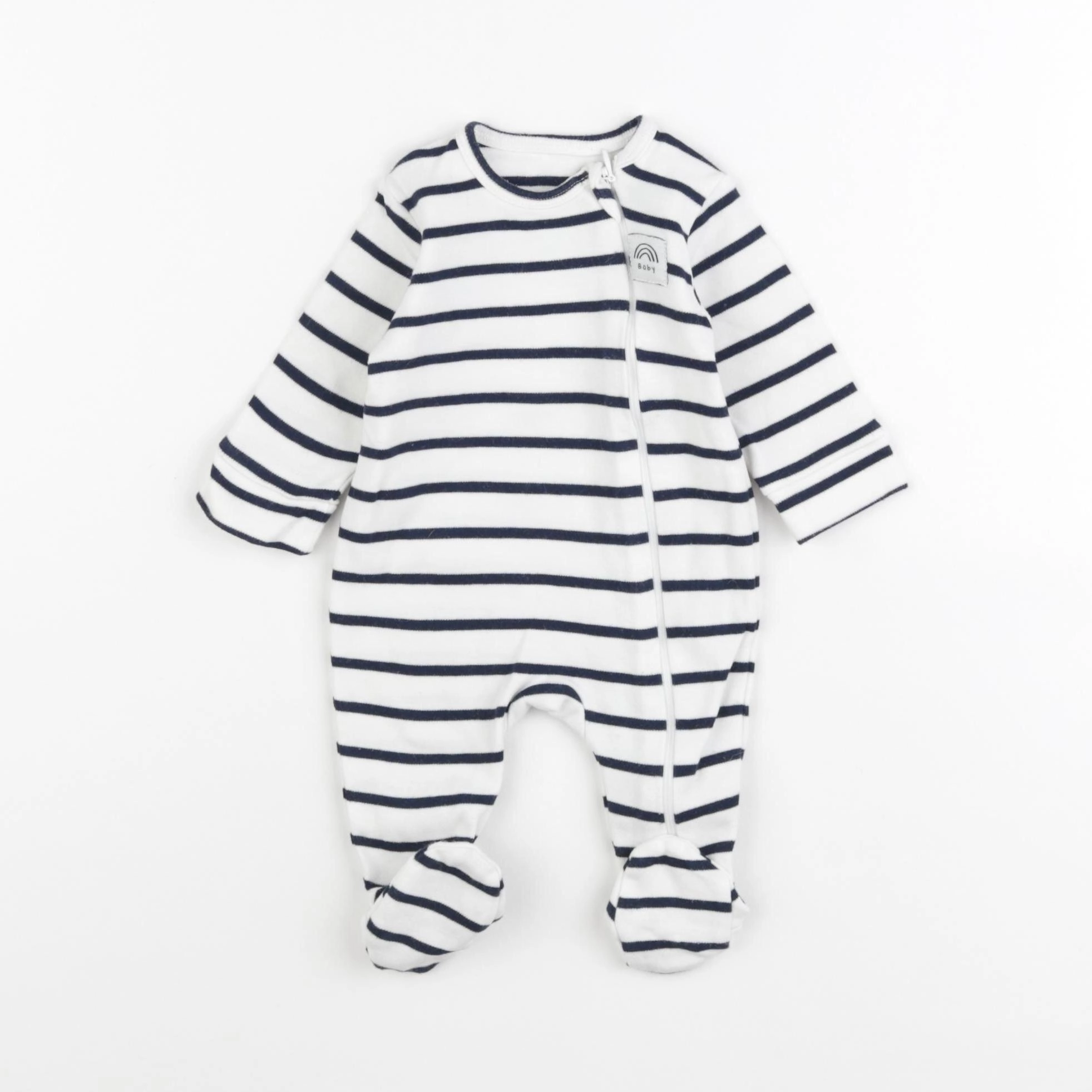 La Redoute - pyjama coton blanc - 1 mois