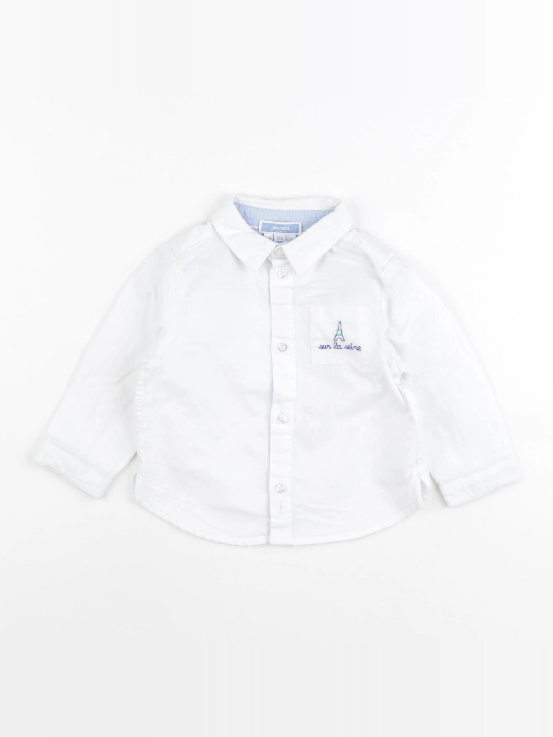 Jacadi - chemise blanc - 12 mois