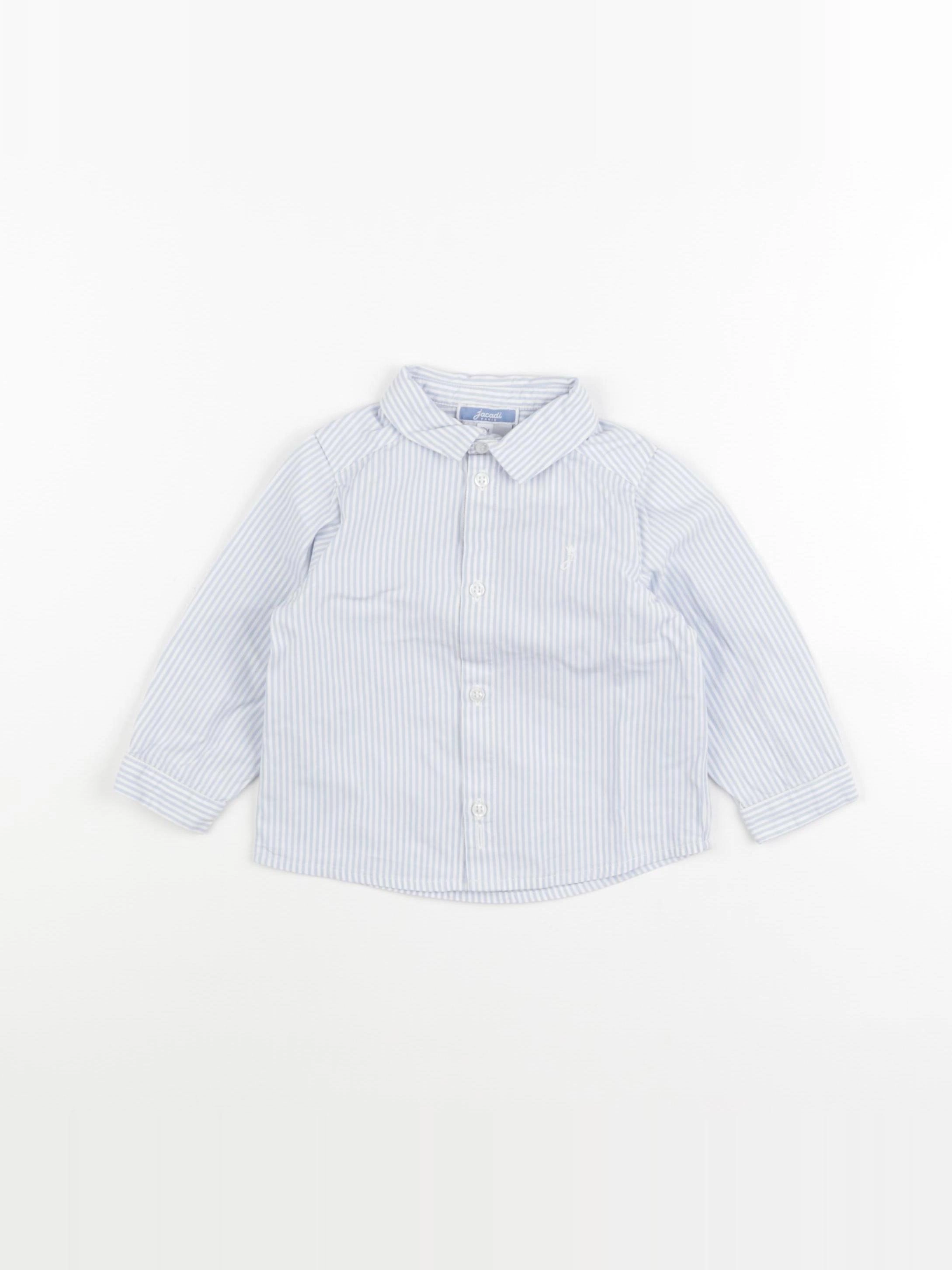 Jacadi - chemise bleu - 12 mois