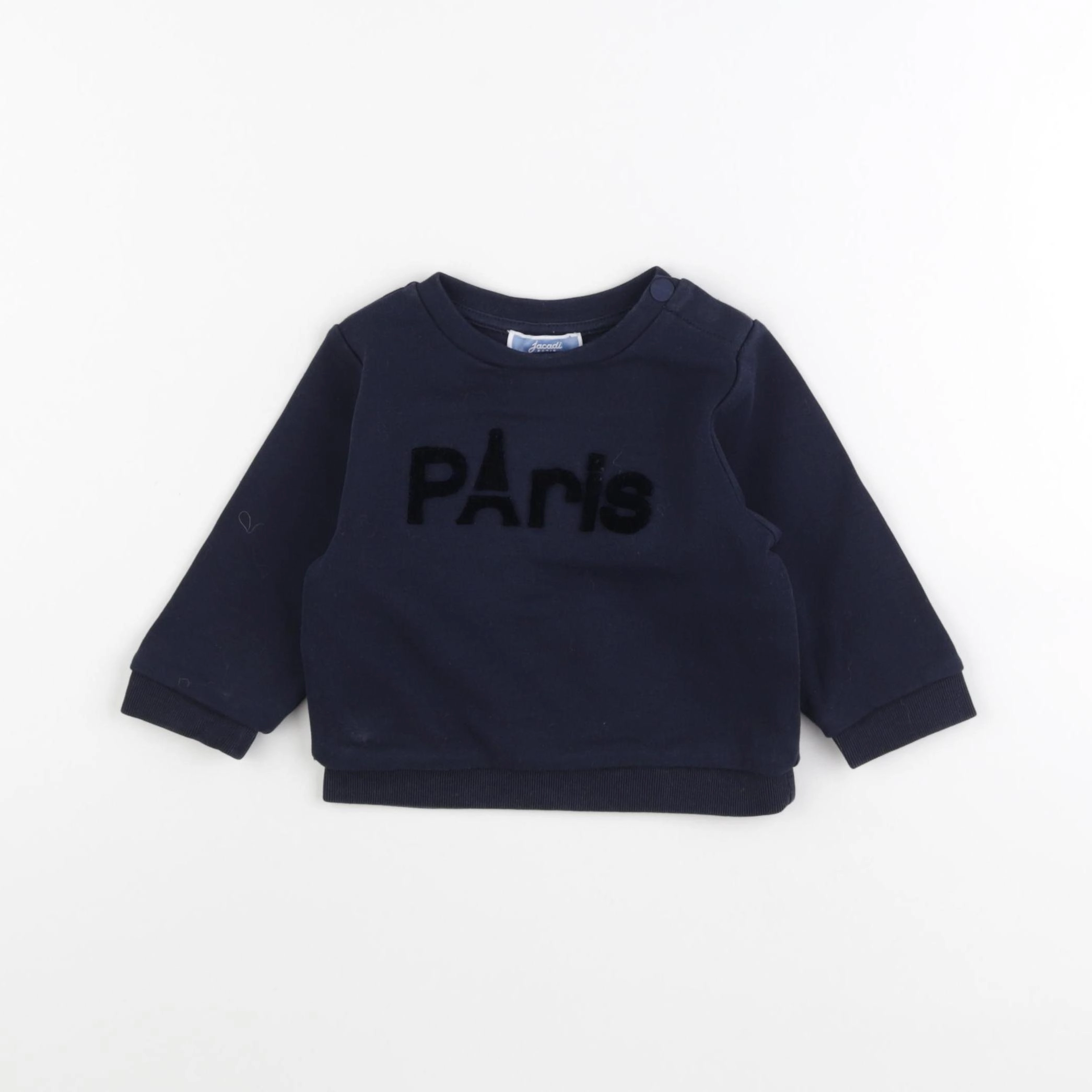 Jacadi - sweat bleu - 12 mois