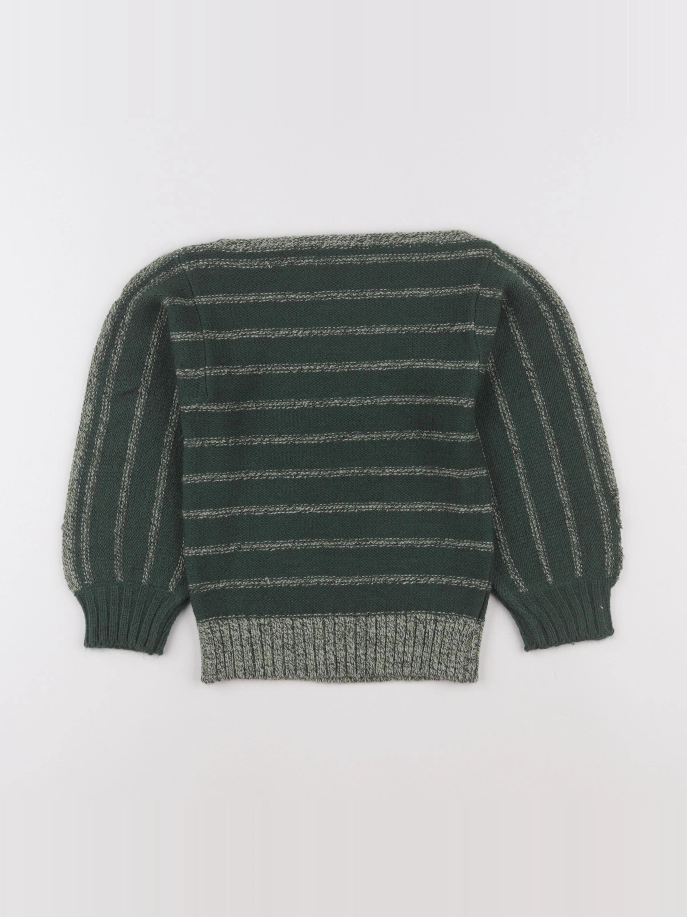 Vintage - pull vert - 5 ans