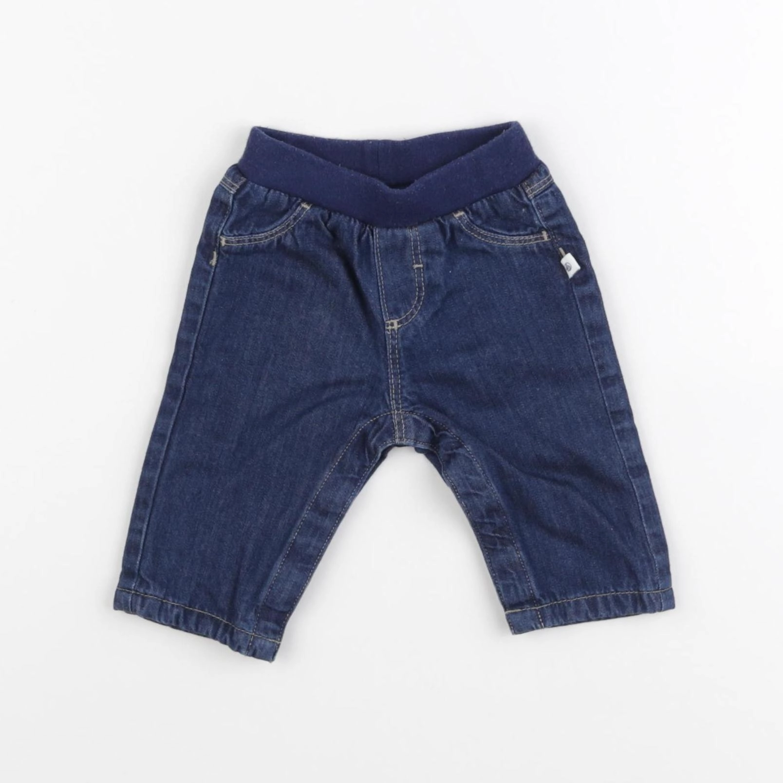 Petit Bateau - jean bleu - 1 mois