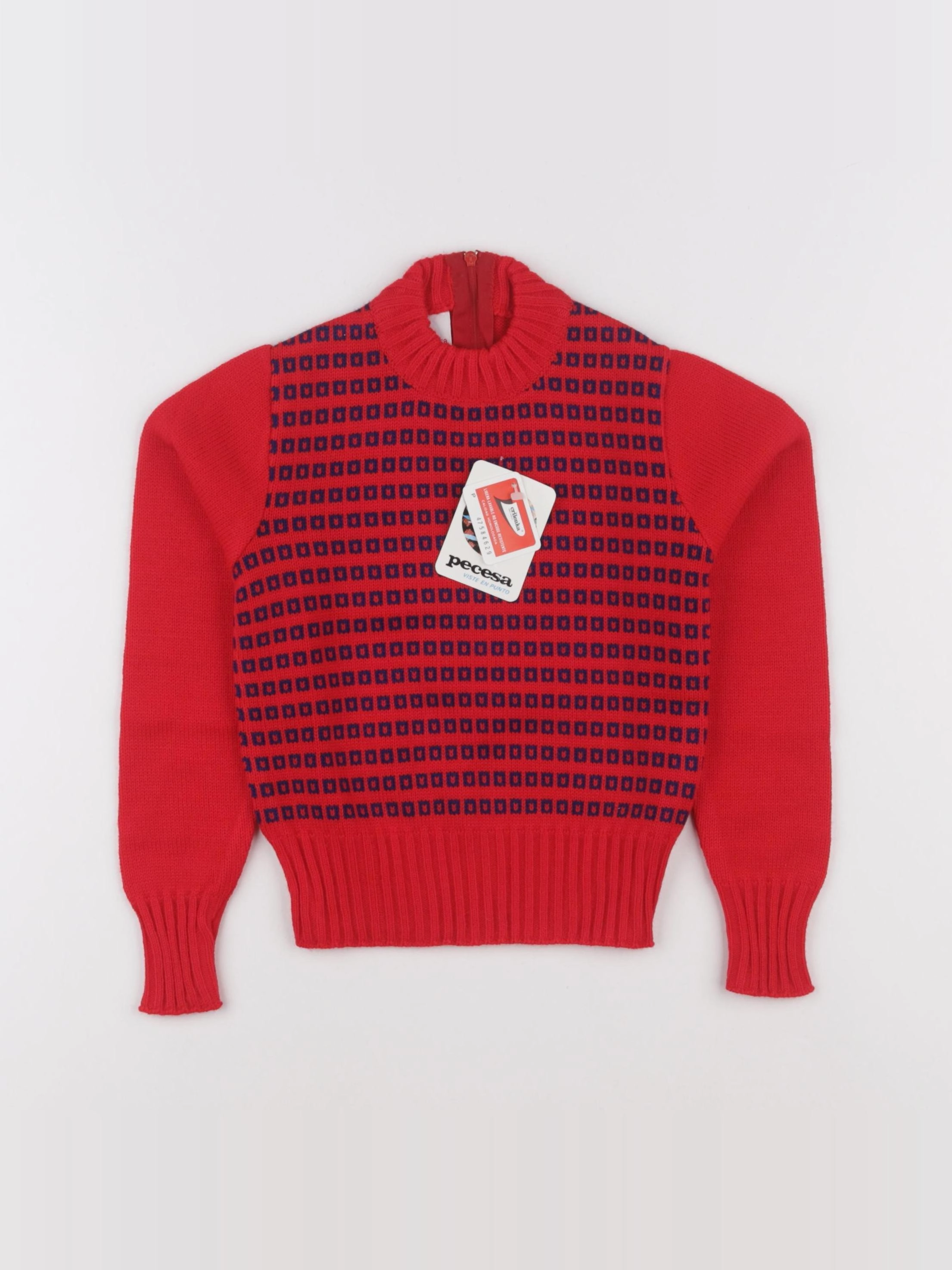 Vintage - pull rouge - 4 ans