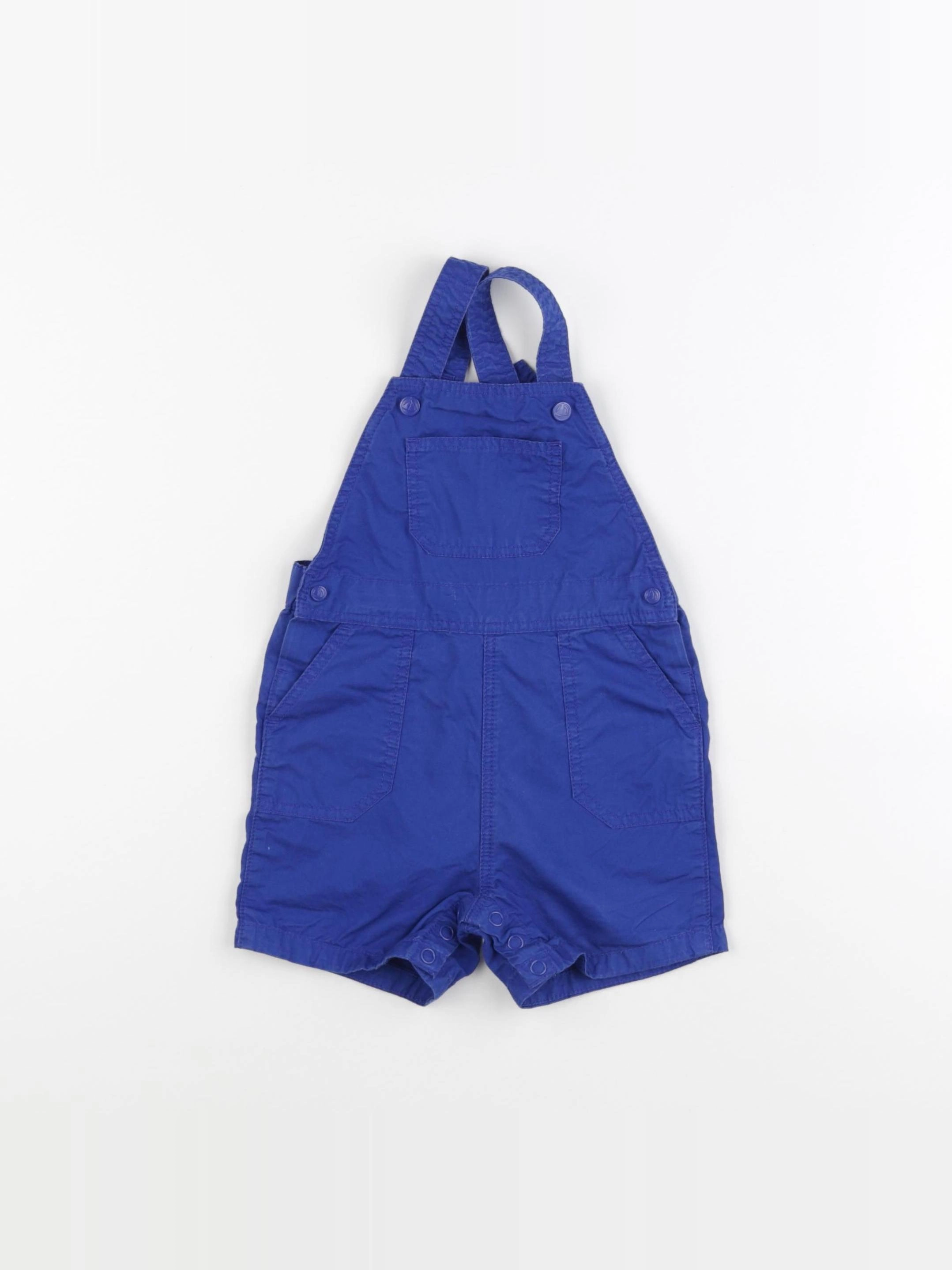 Petit Bateau - salopette bleu - 12 mois
