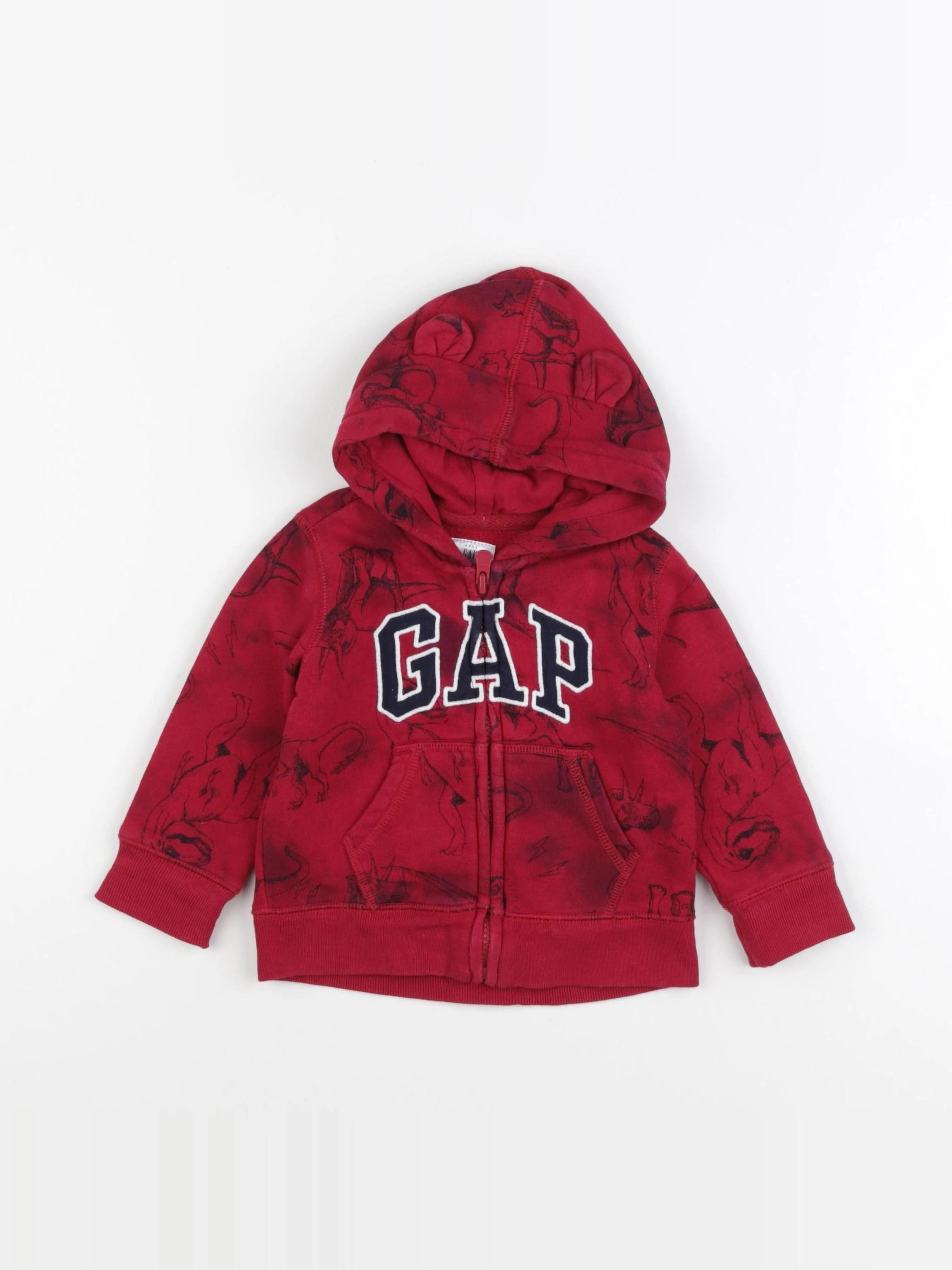 GAP - sweat rouge - 12/18 mois