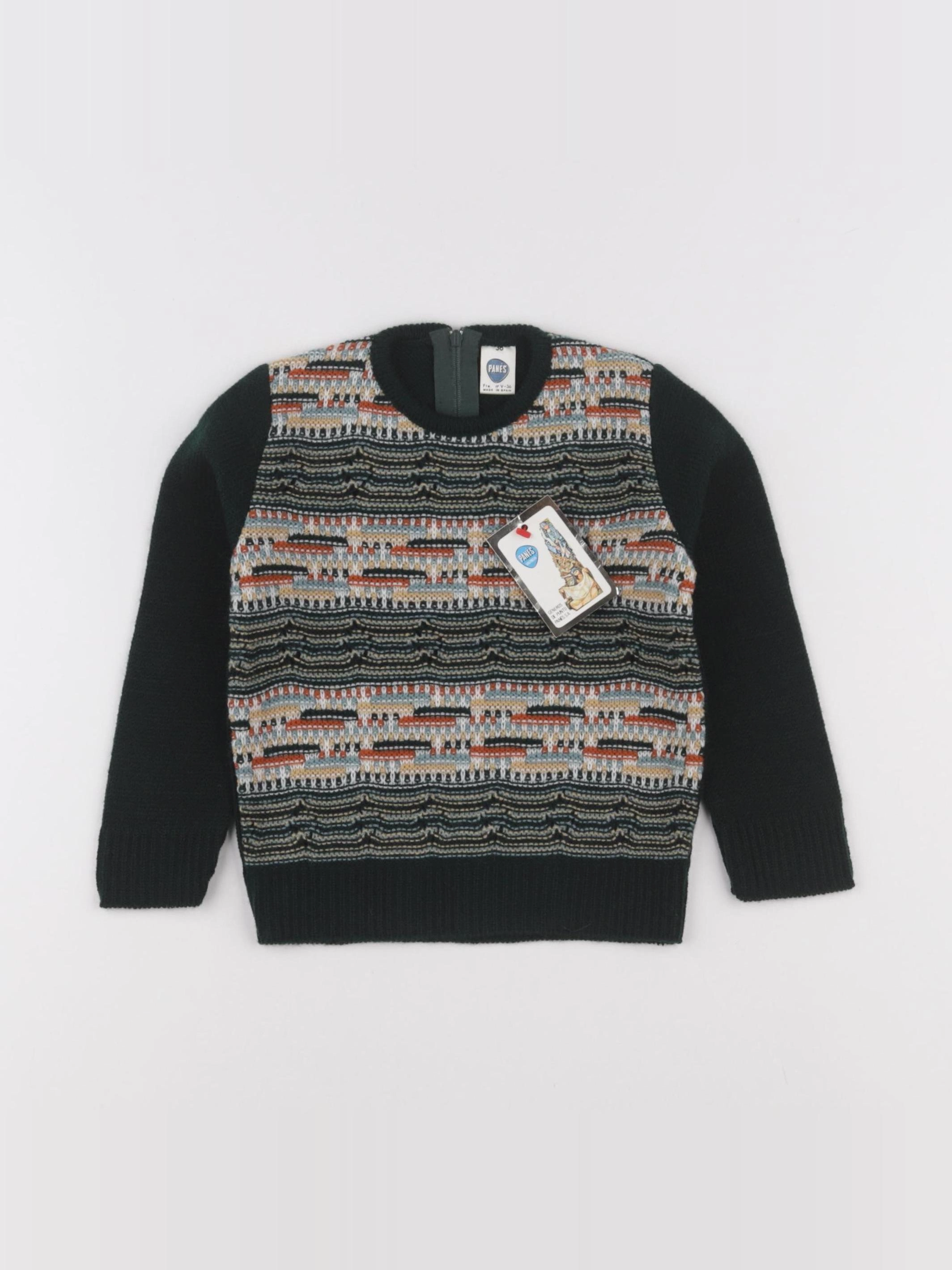 Vintage - pull vert - 36 mois
