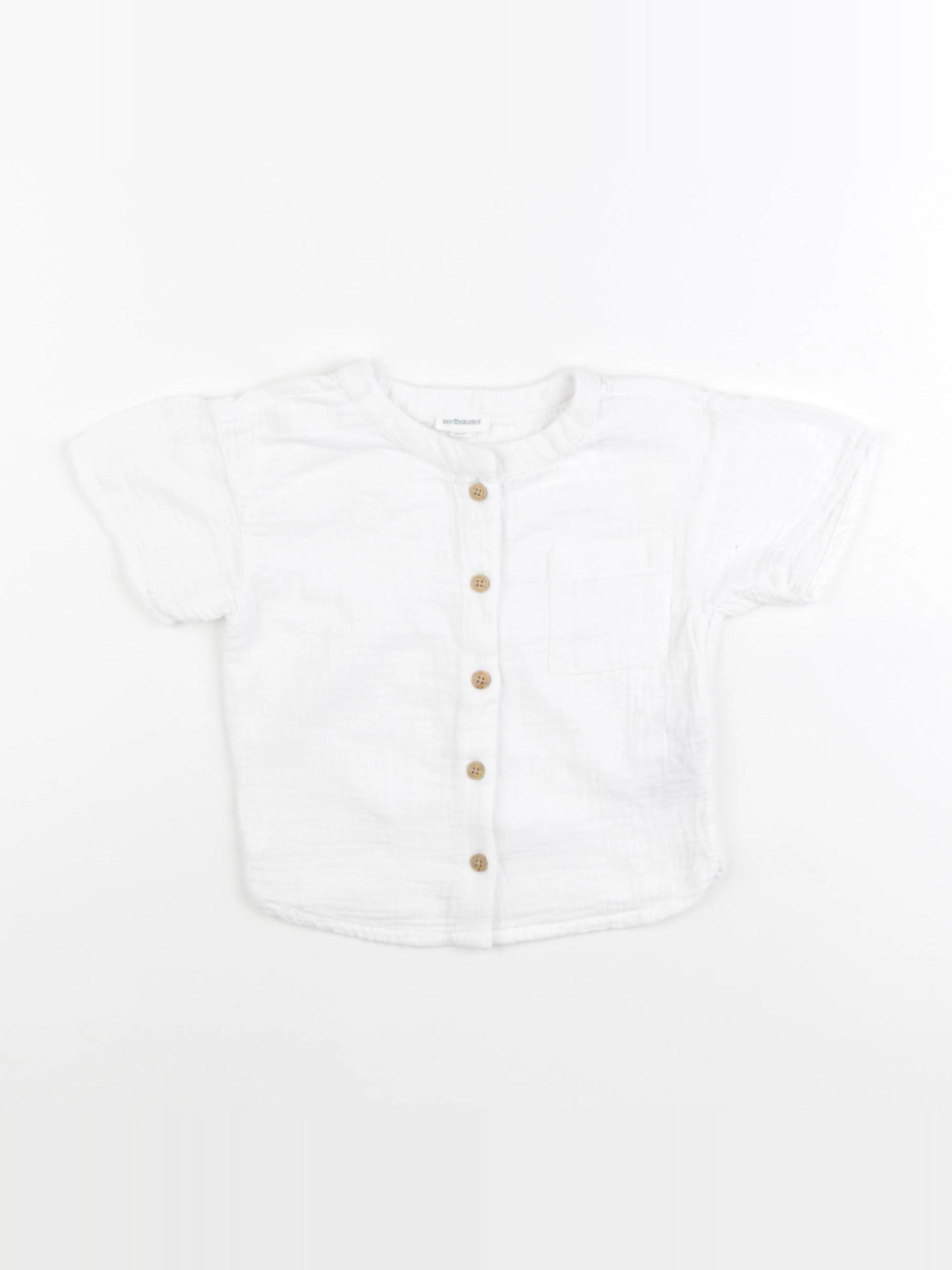 Vertbaudet - chemise blanc - 18 mois