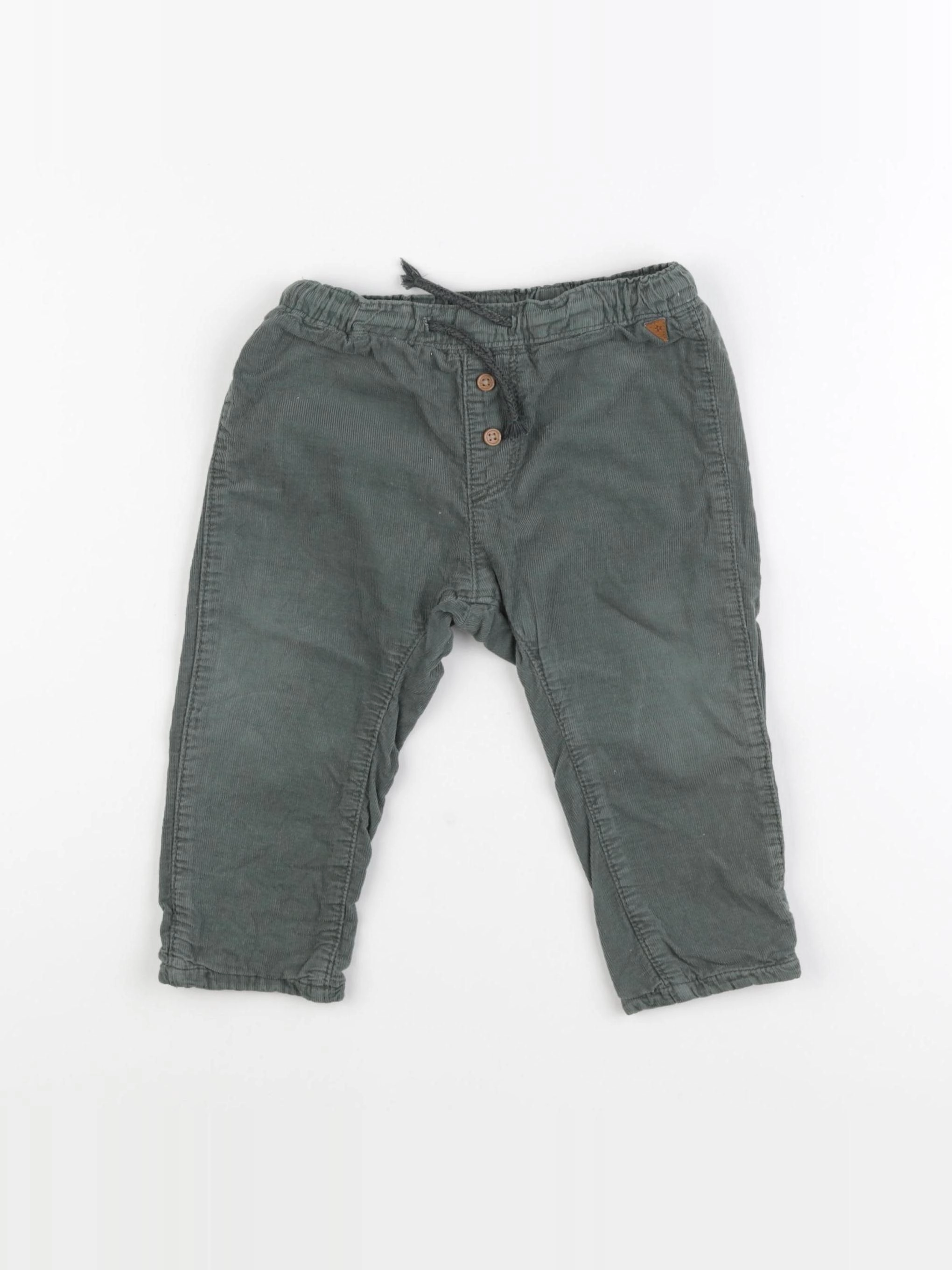 H&M - pantalon vert - 18 mois