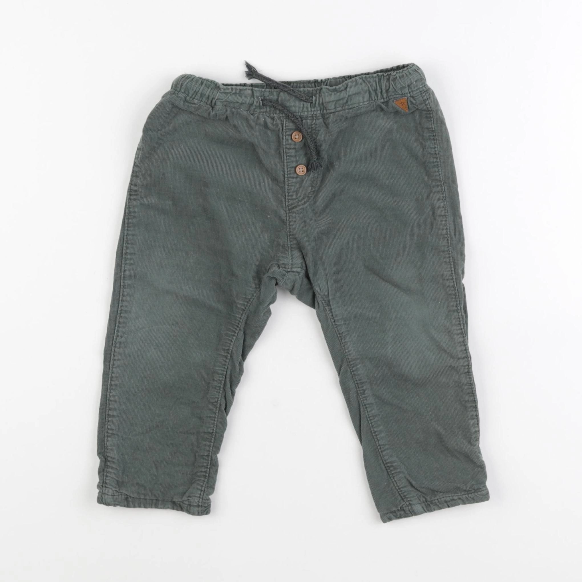 H&M - pantalon vert - 18 mois