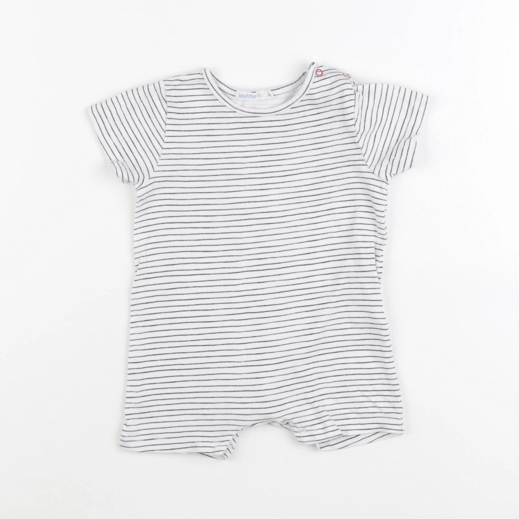 Boutchou - combinaison coton blanc - 6 mois