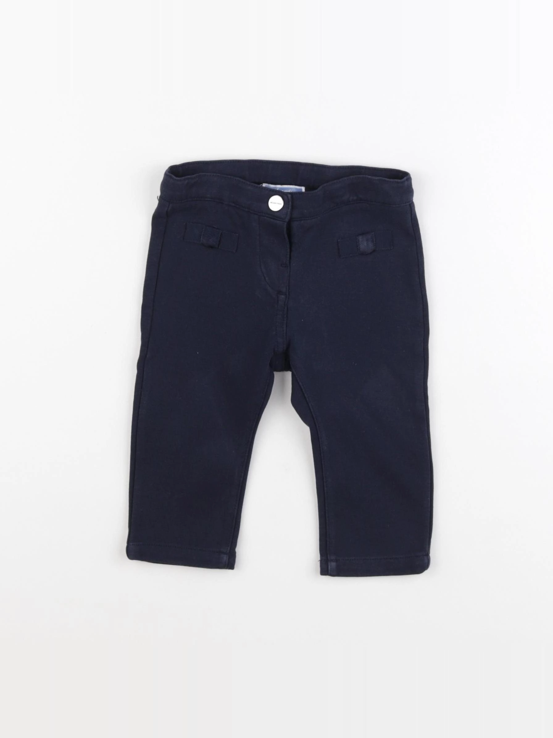 Jacadi - pantalon bleu - 12 mois
