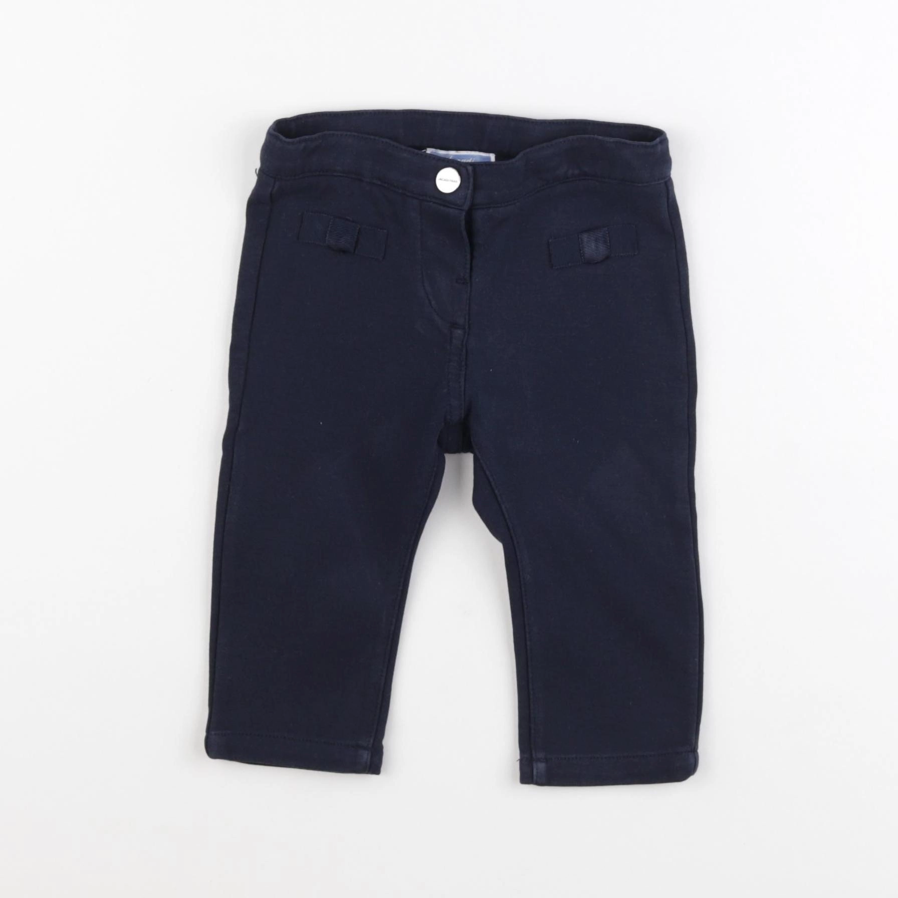 Jacadi - pantalon bleu - 12 mois