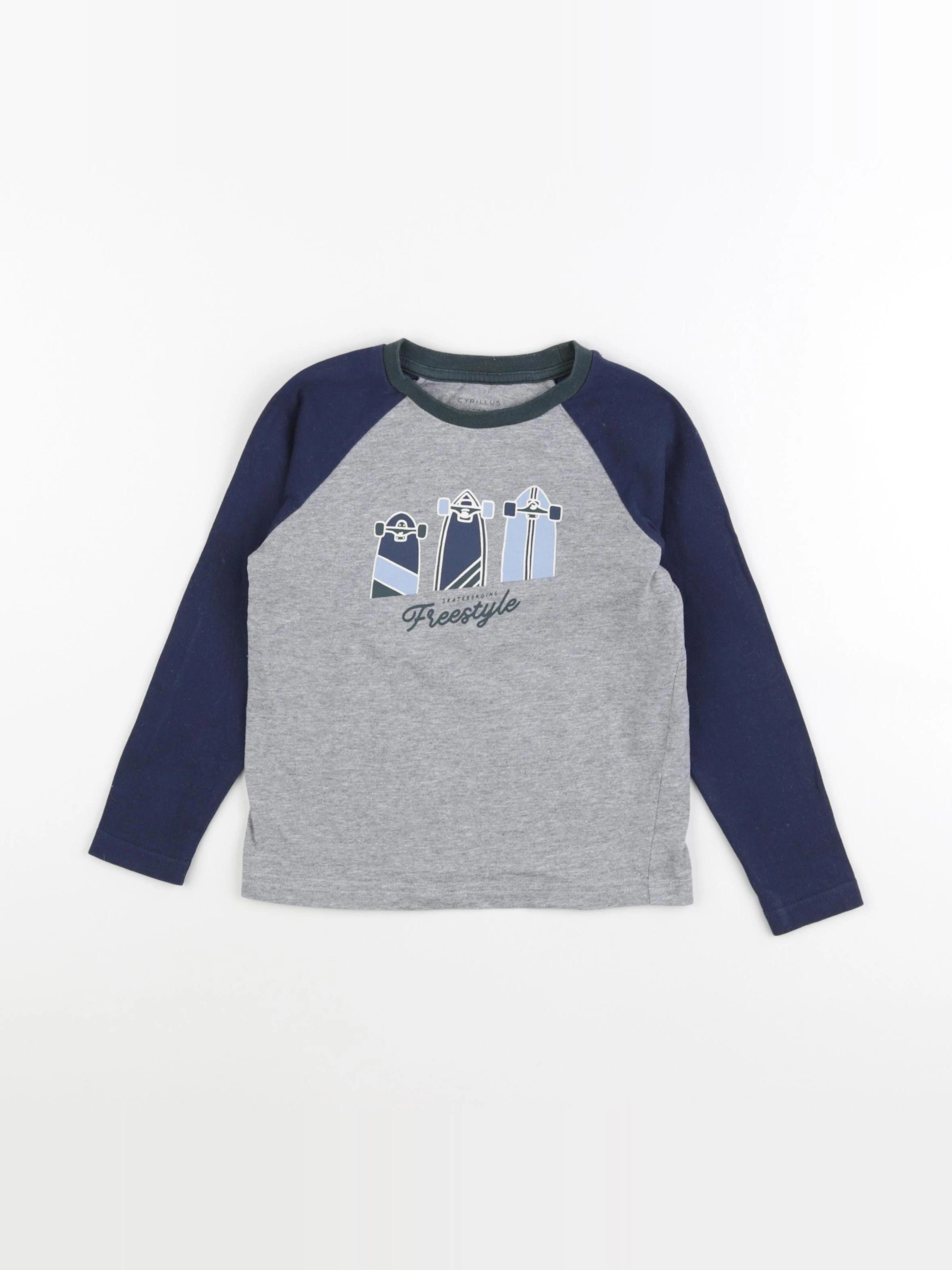 Cyrillus - tee-shirt gris - 4 ans